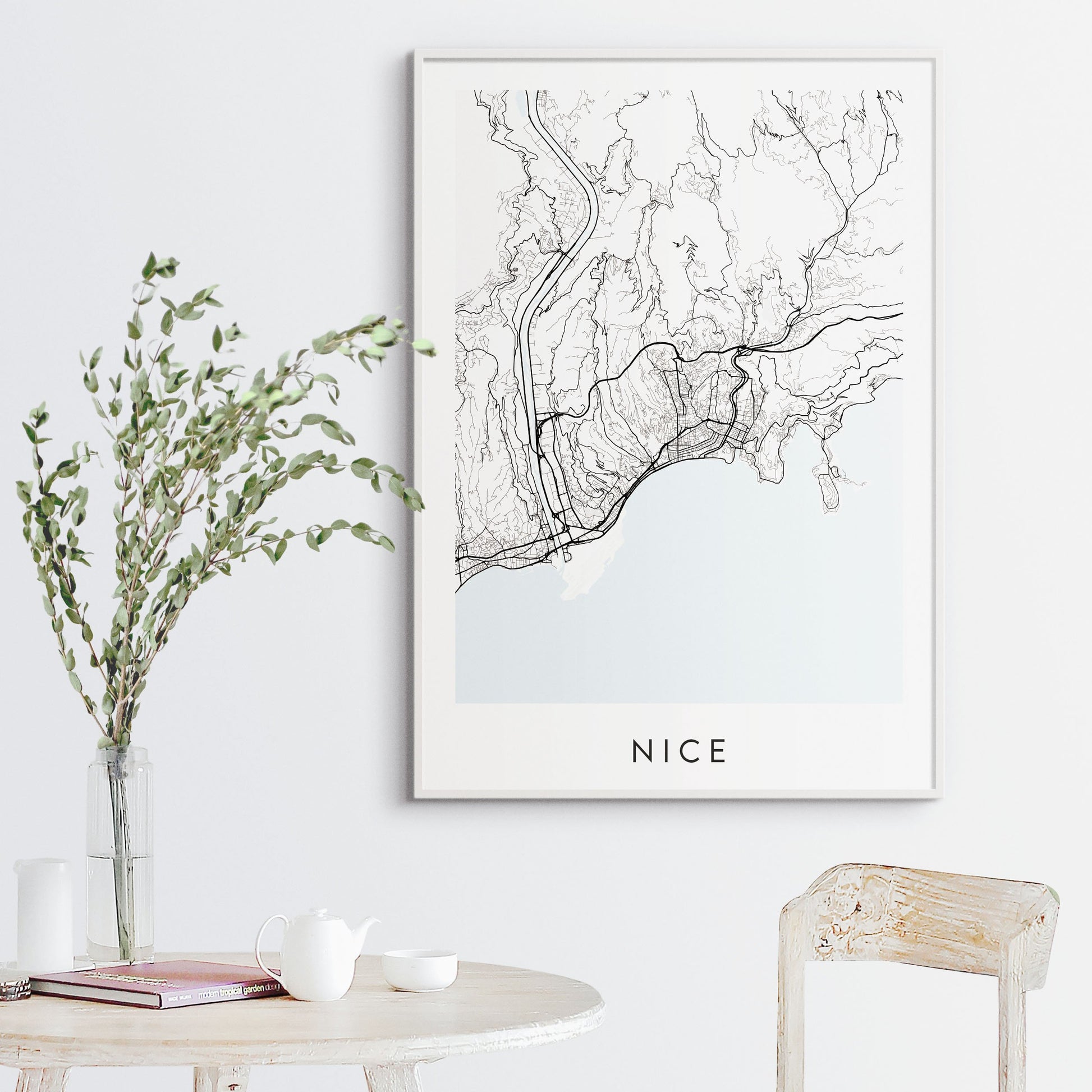 Nice Map Print - France