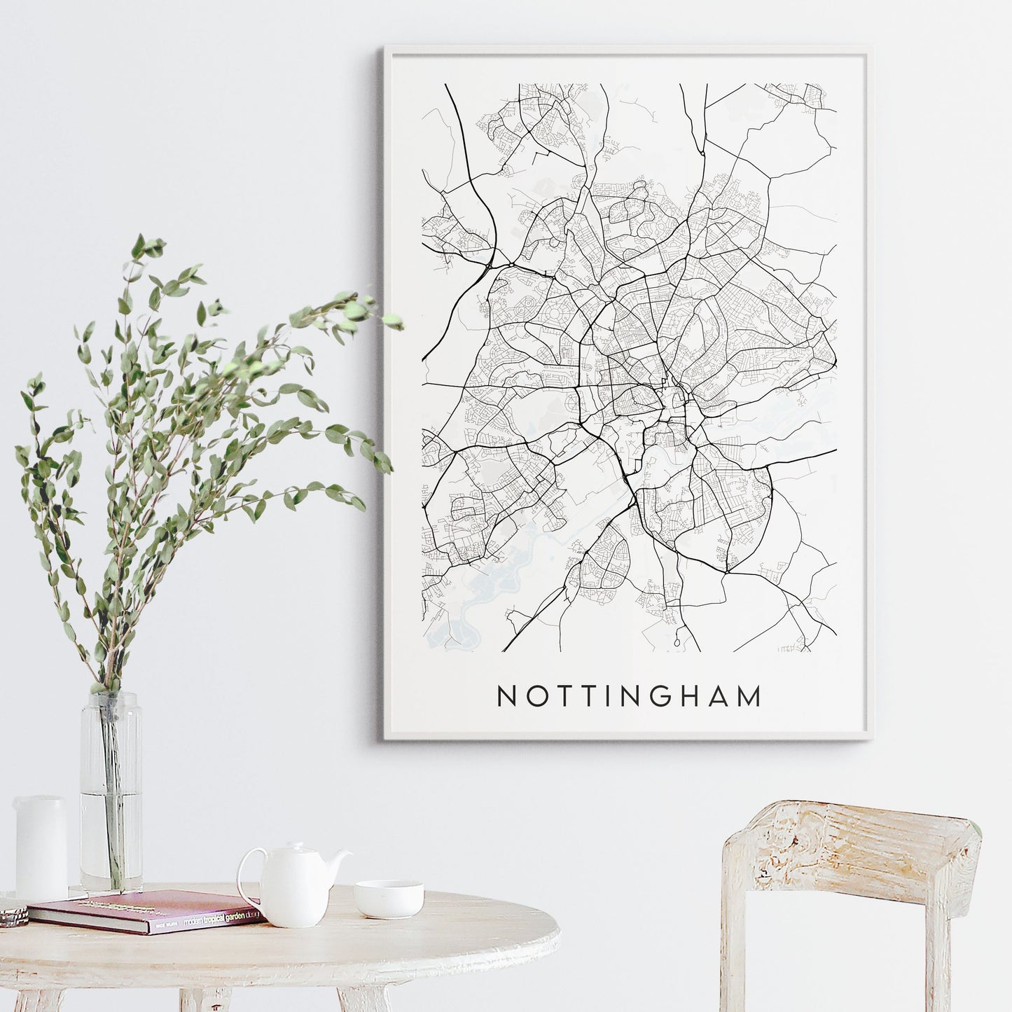 Nottingham Map Print