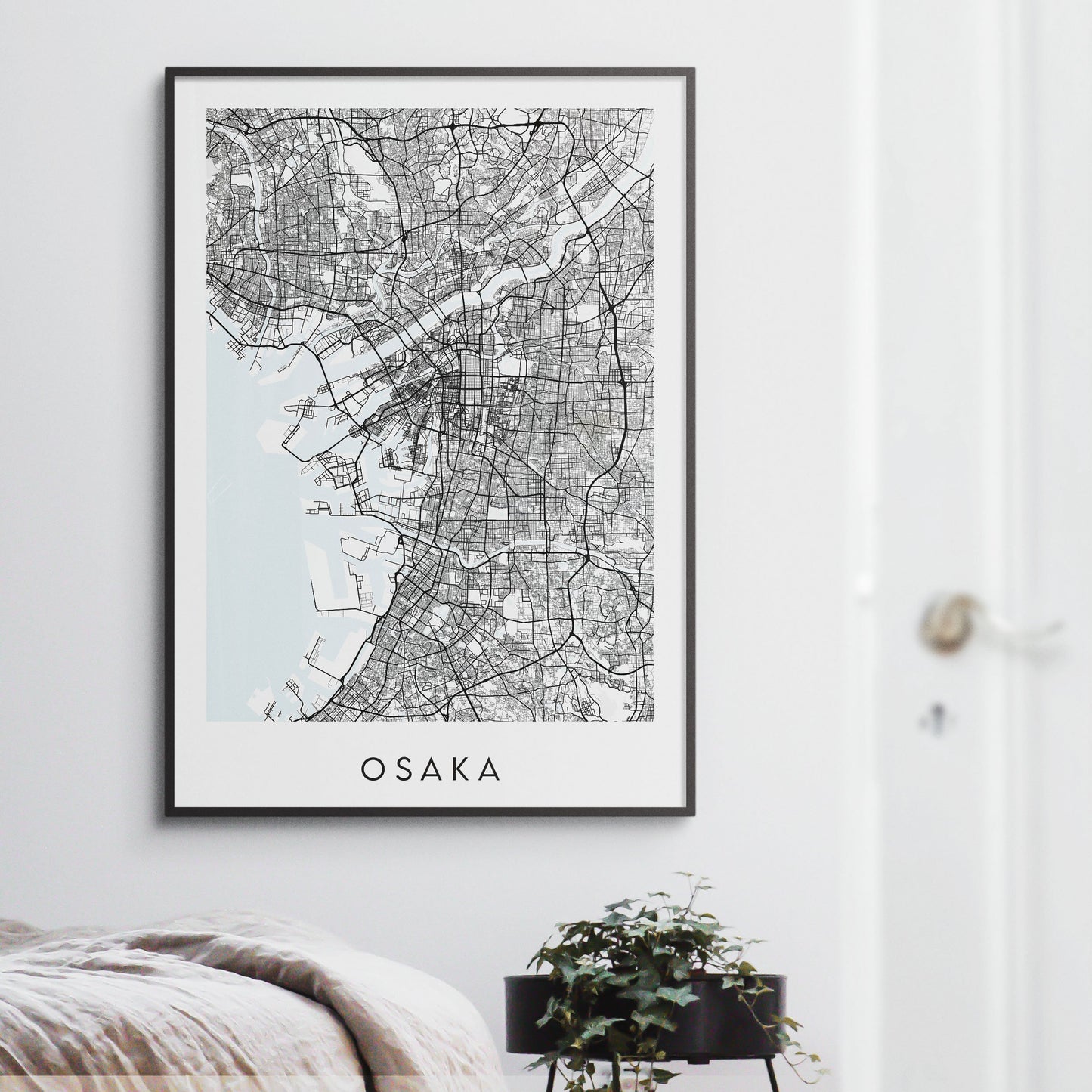 Osaka Map Print - Japan