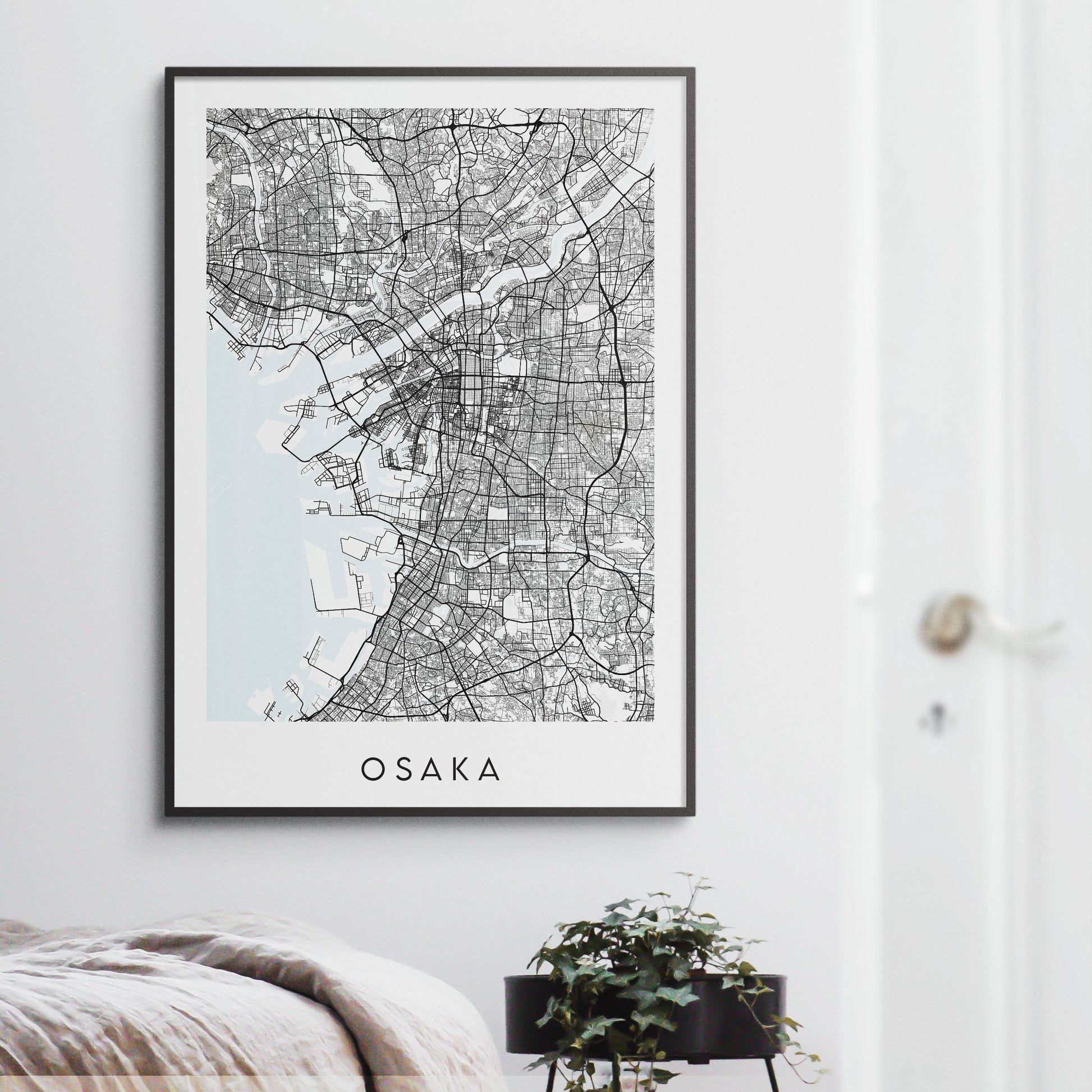 Osaka Map Print - Japan