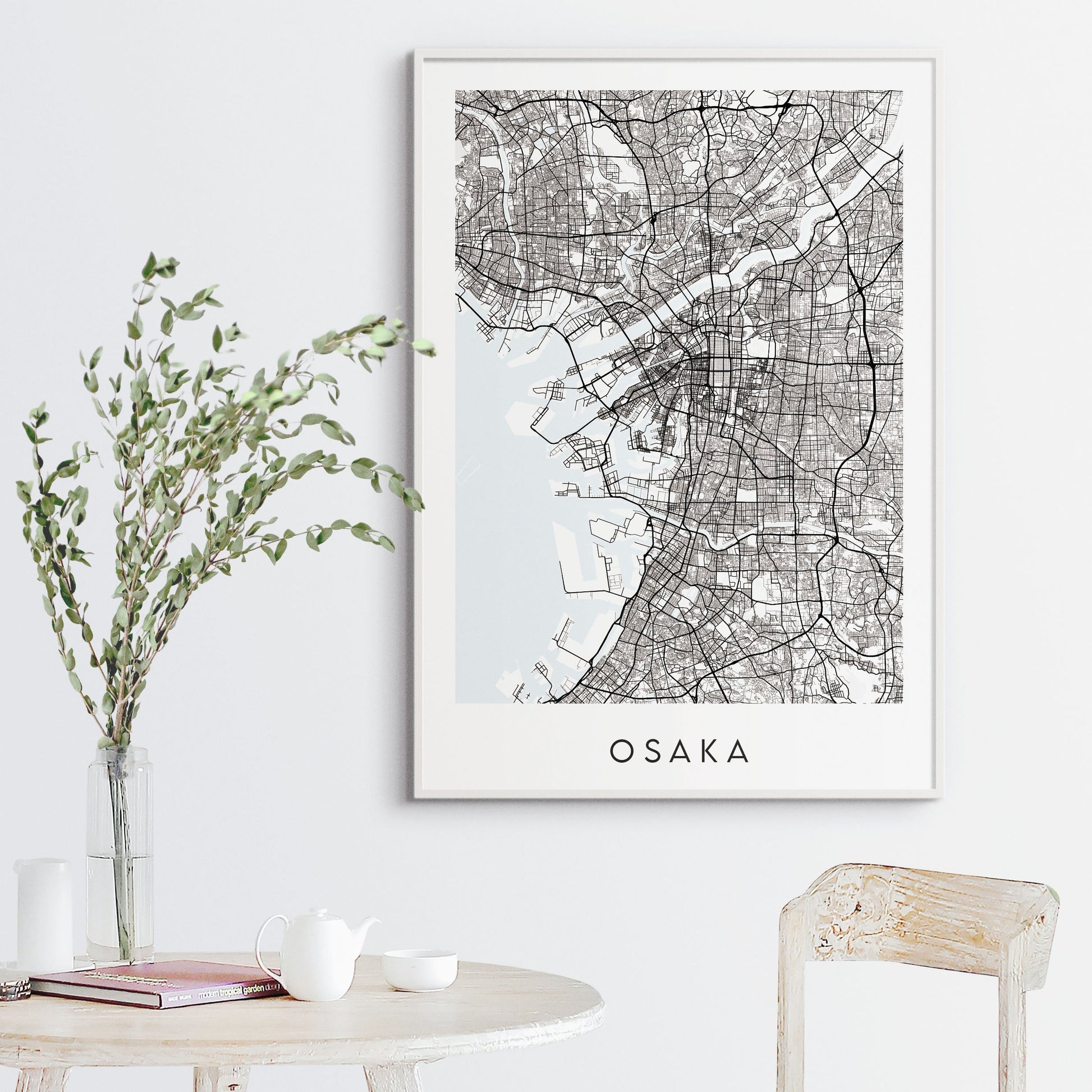 Osaka Map Print - Japan