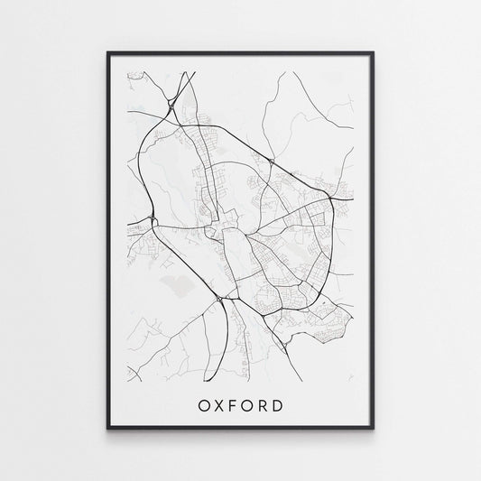 Oxford Map Print