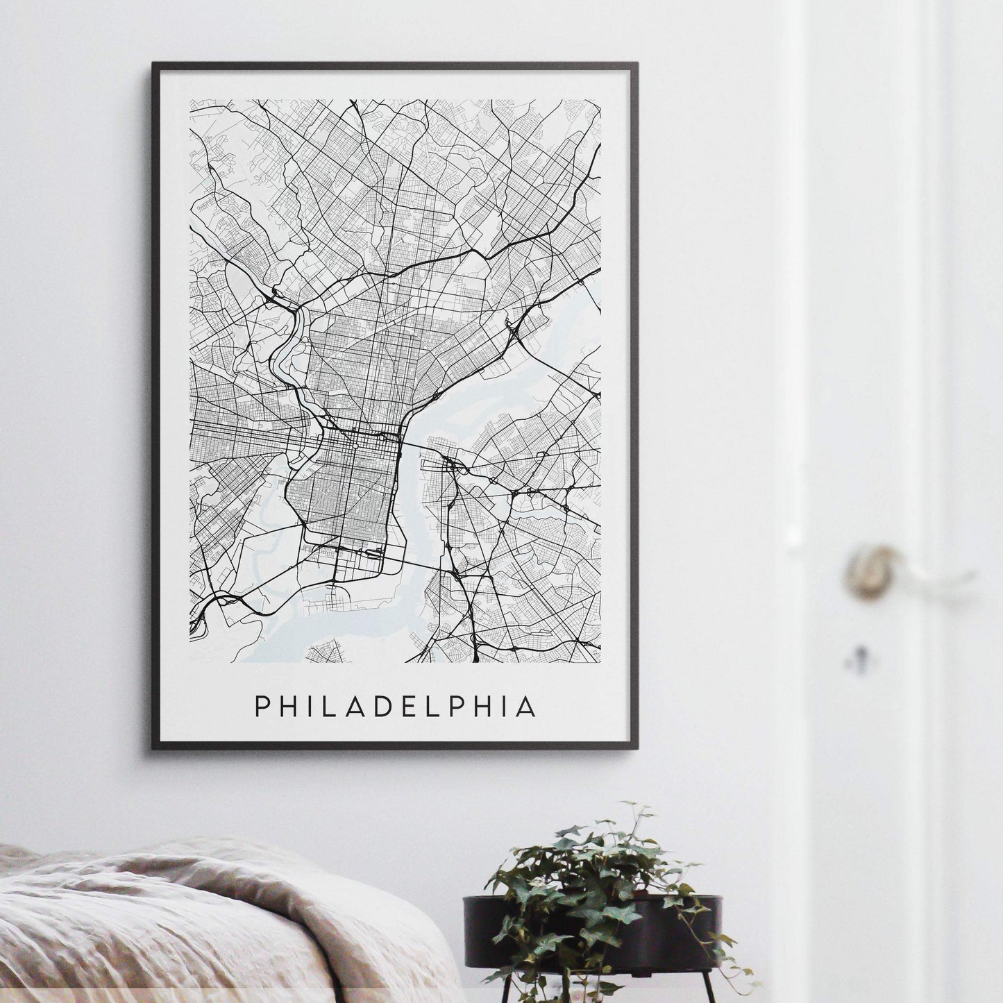 Philadelphia Map Print - Pennsylvania USA