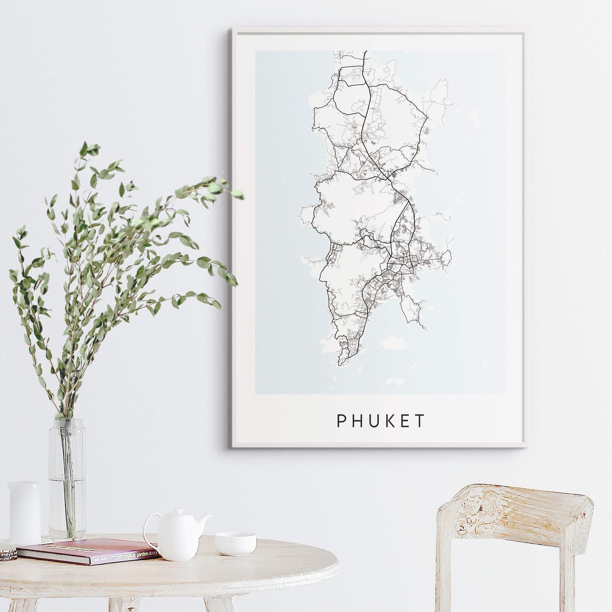 Phuket Map Print - Thailand