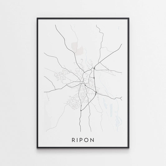 Ripon Map Print