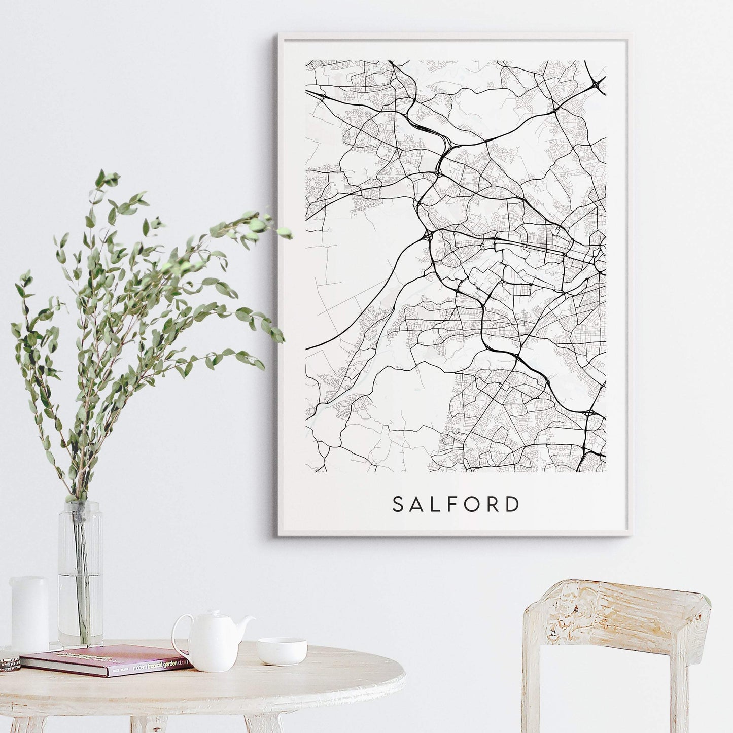 Salford Map Print