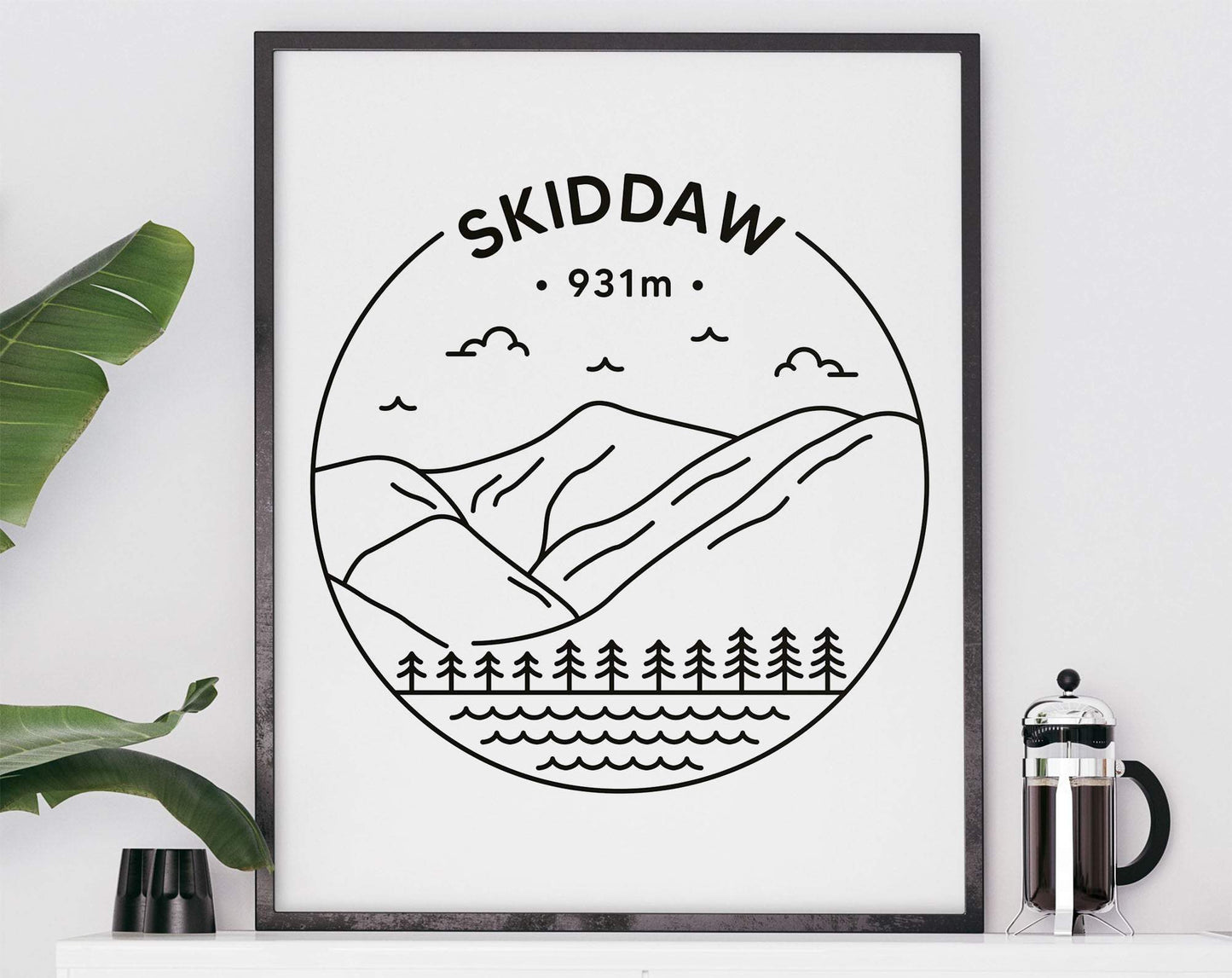 Skiddaw Print - Cumbria, Lake District Poster