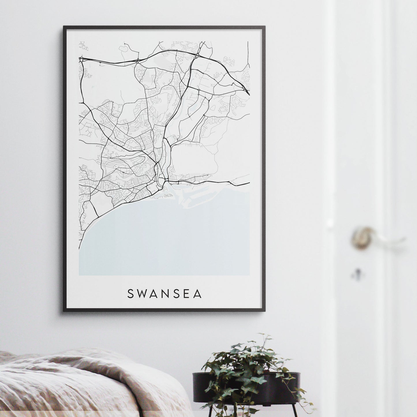 Swansea Map Print - Wales