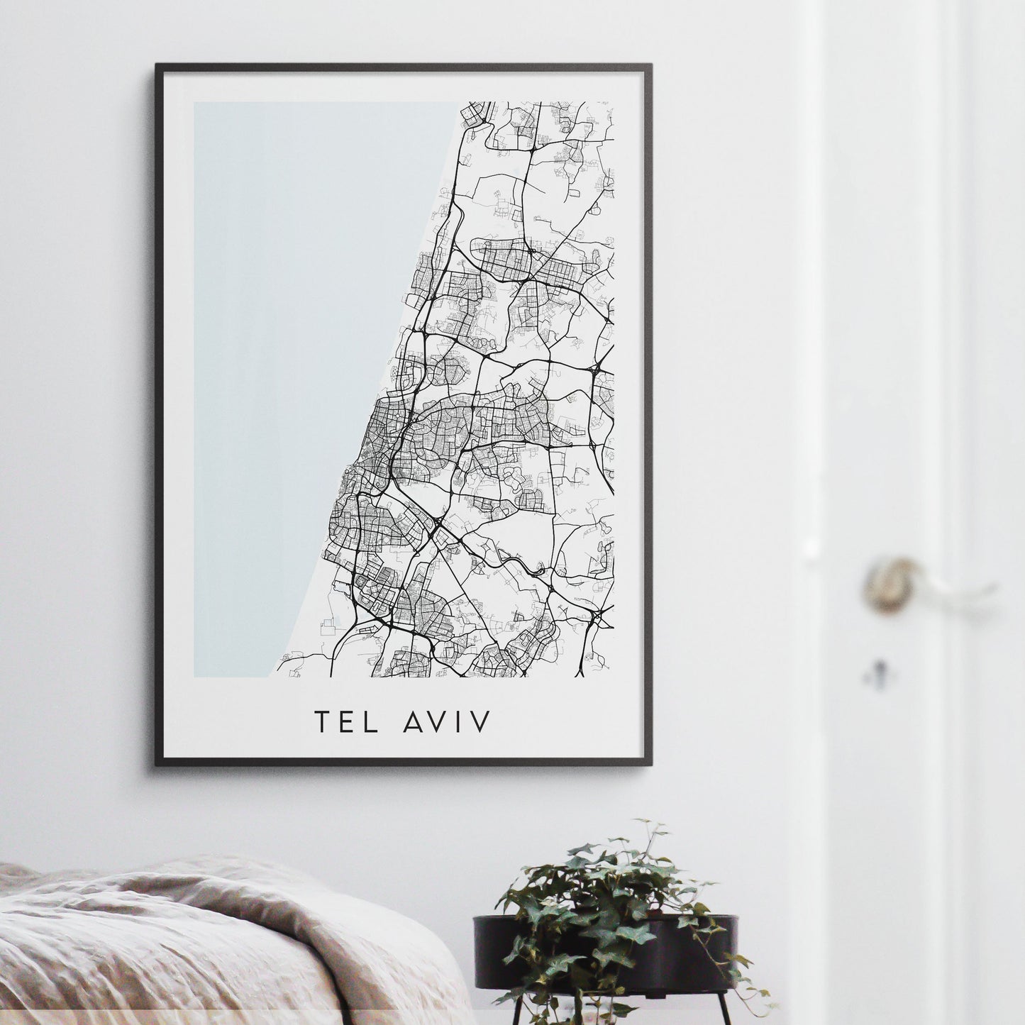 Tel Aviv Map Print - Israel