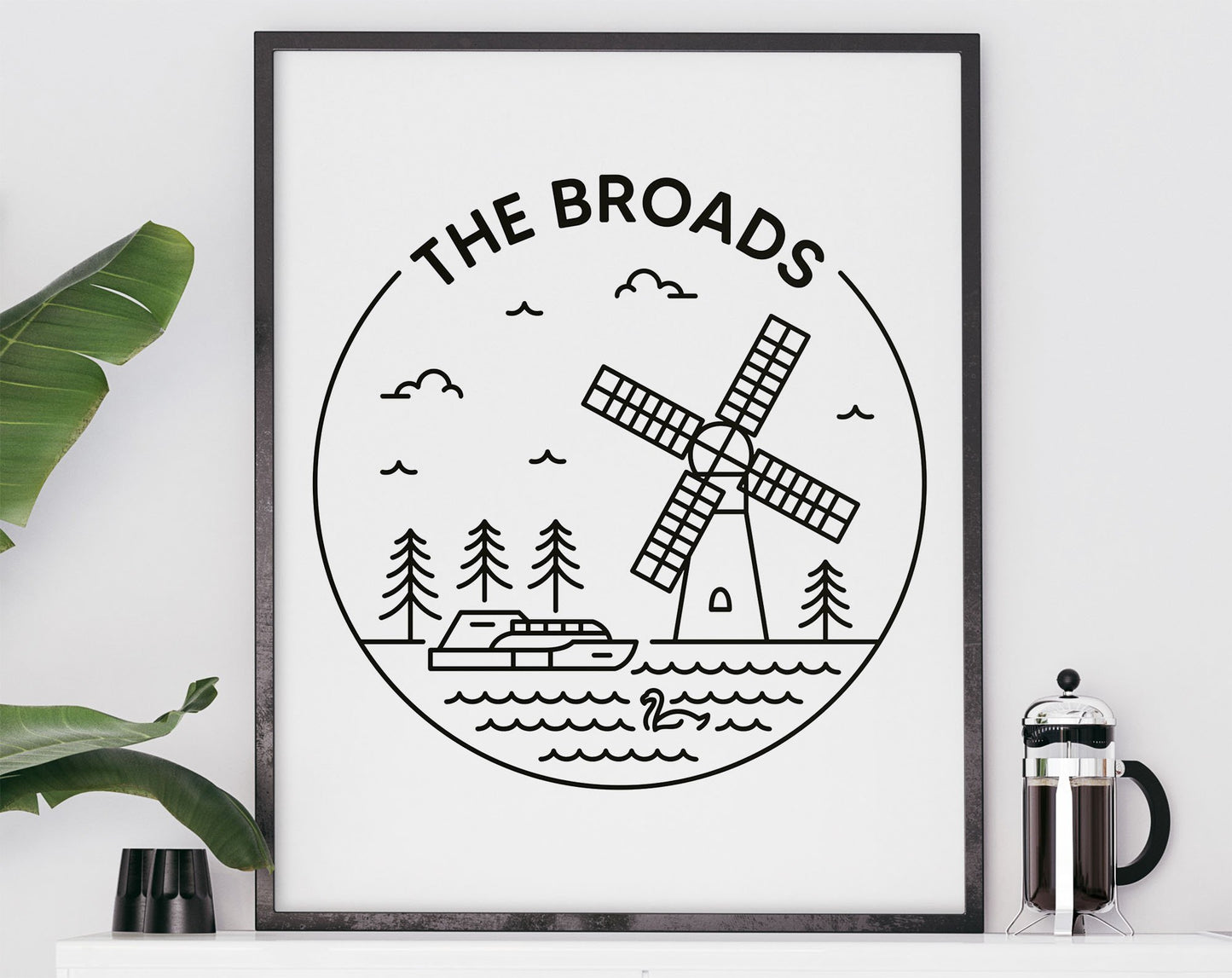 The Broads Print - National Park, Norfolk / Suffolk Poster