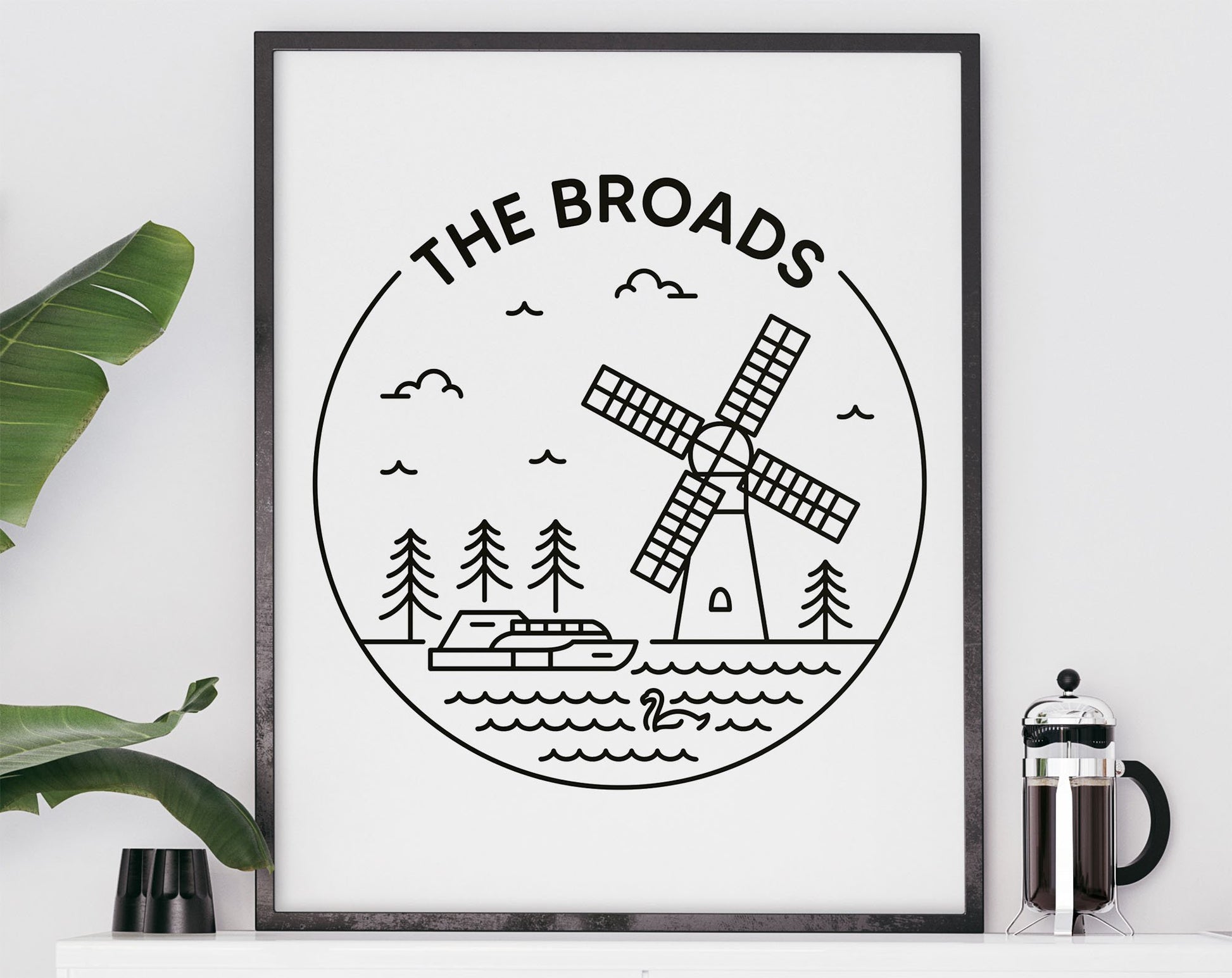 The Broads Print - National Park, Norfolk / Suffolk Poster
