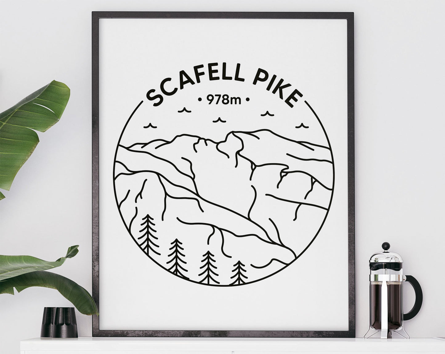Three Peaks Challenge Print Set - Ben Nevis, Scafell Pike & Snowdon Posters
