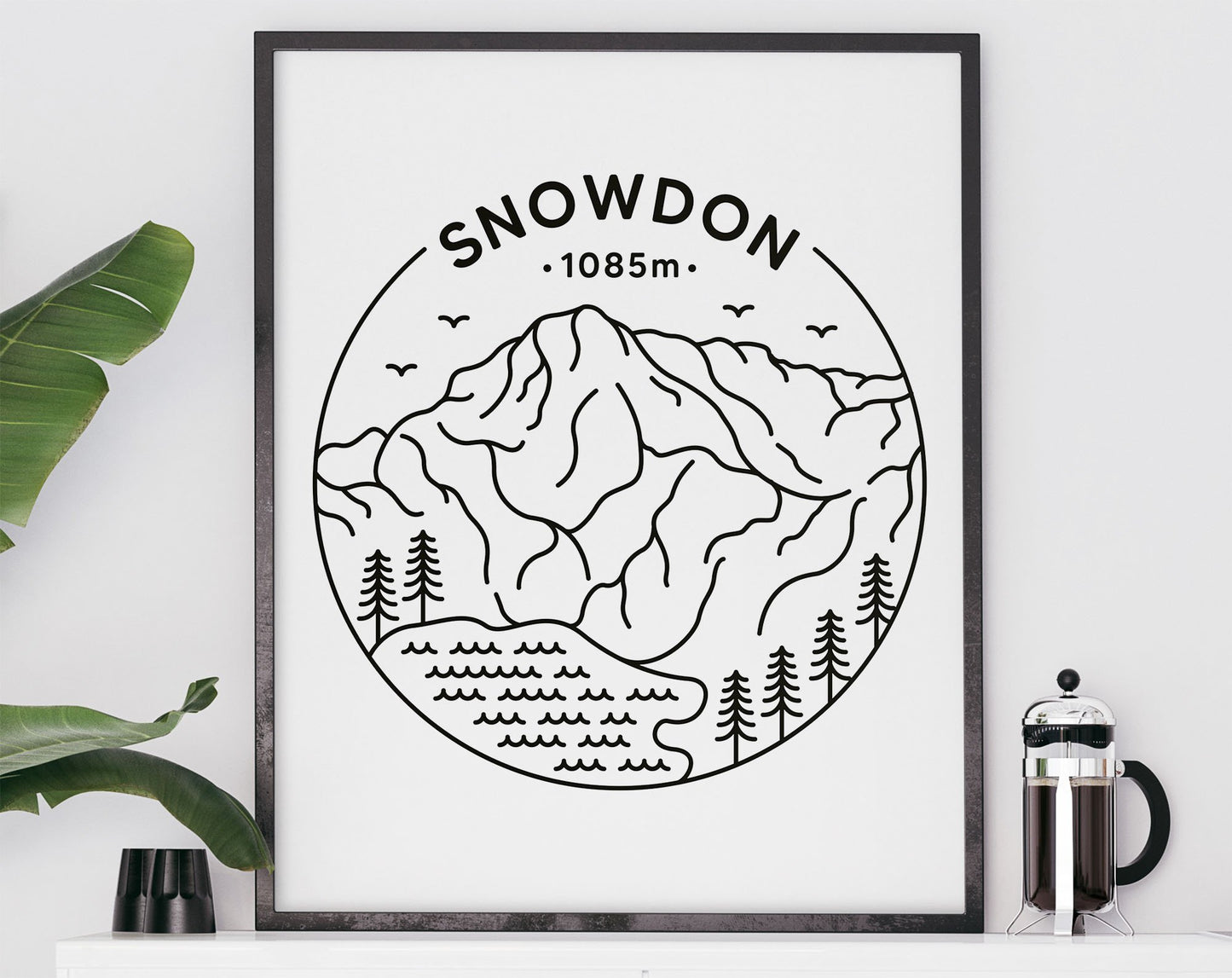 Three Peaks Challenge Print Set - Ben Nevis, Scafell Pike & Snowdon Posters