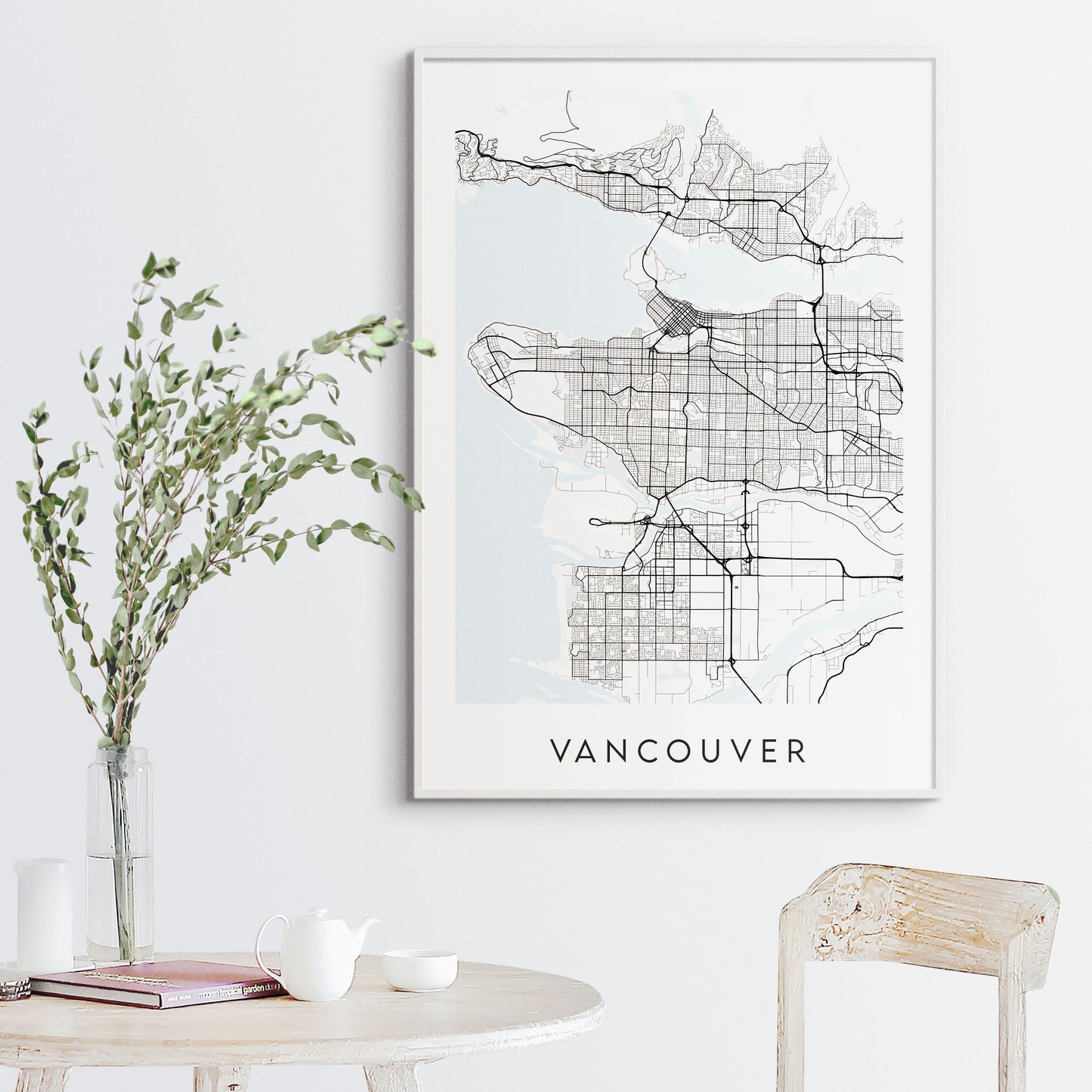 Vancouver Map Print - Canada