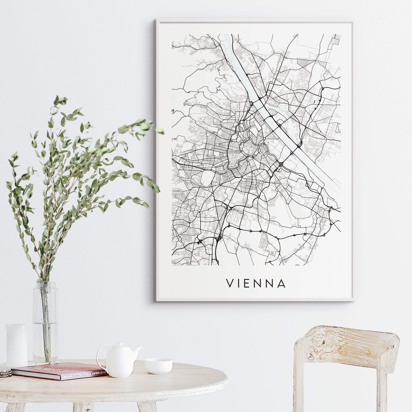 Vienna Map Print - Austria