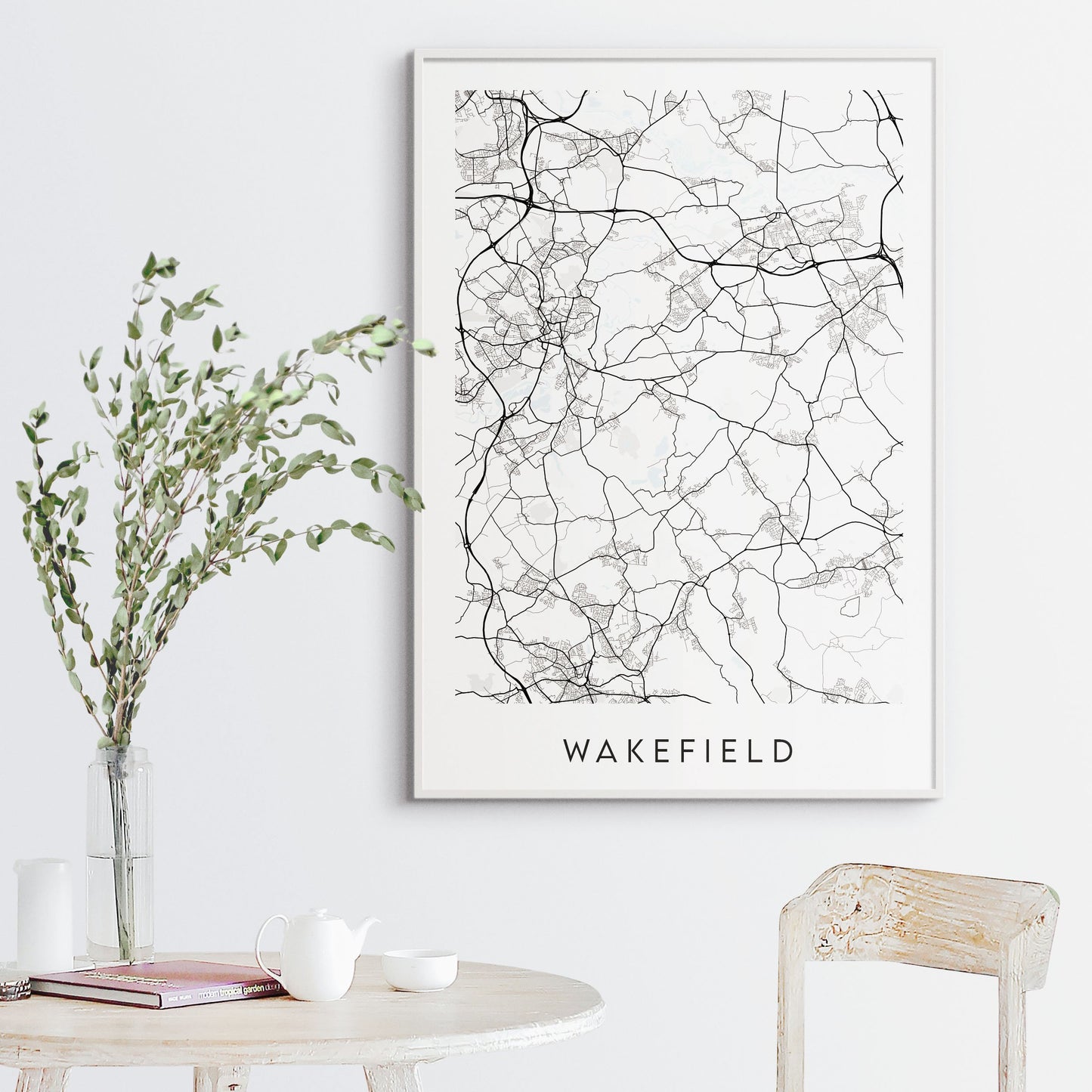 Wakefield Map Print