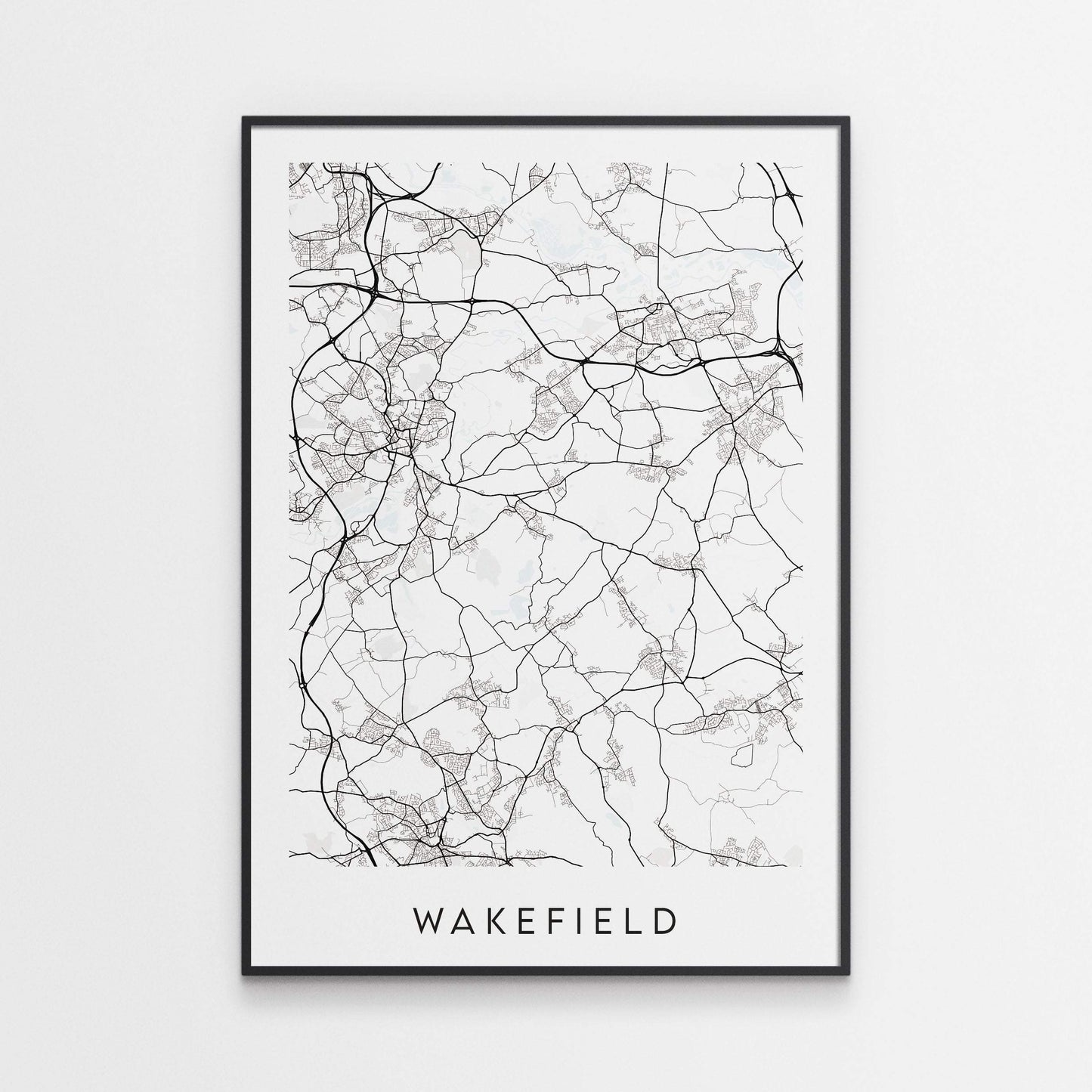 Wakefield Map Print