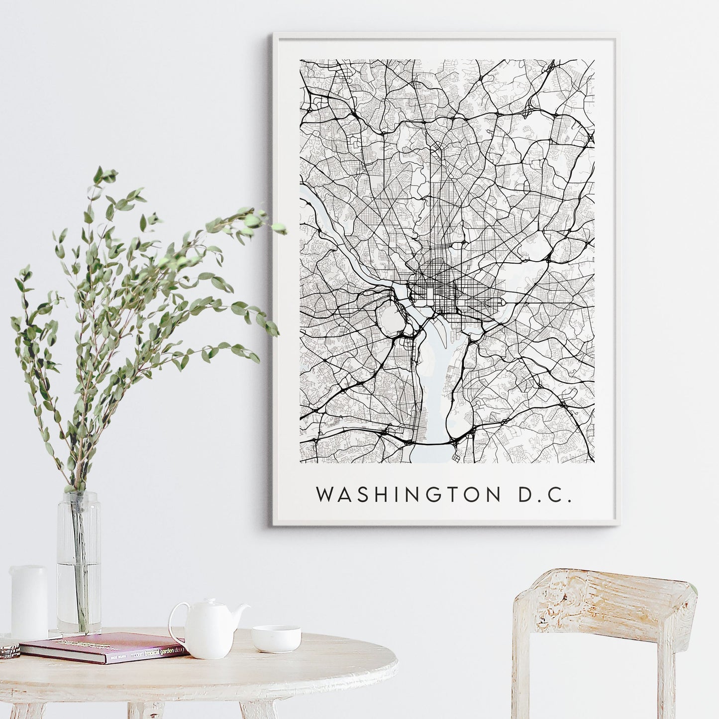 Washington D.C. Map Print - USA