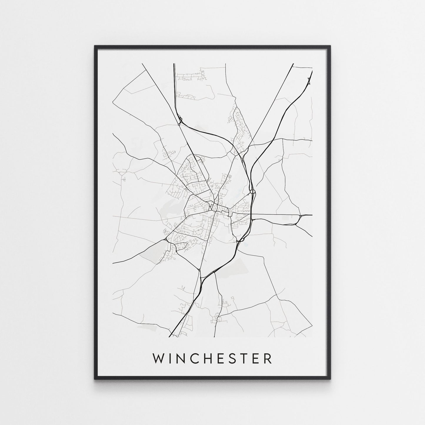 Winchester Map Print