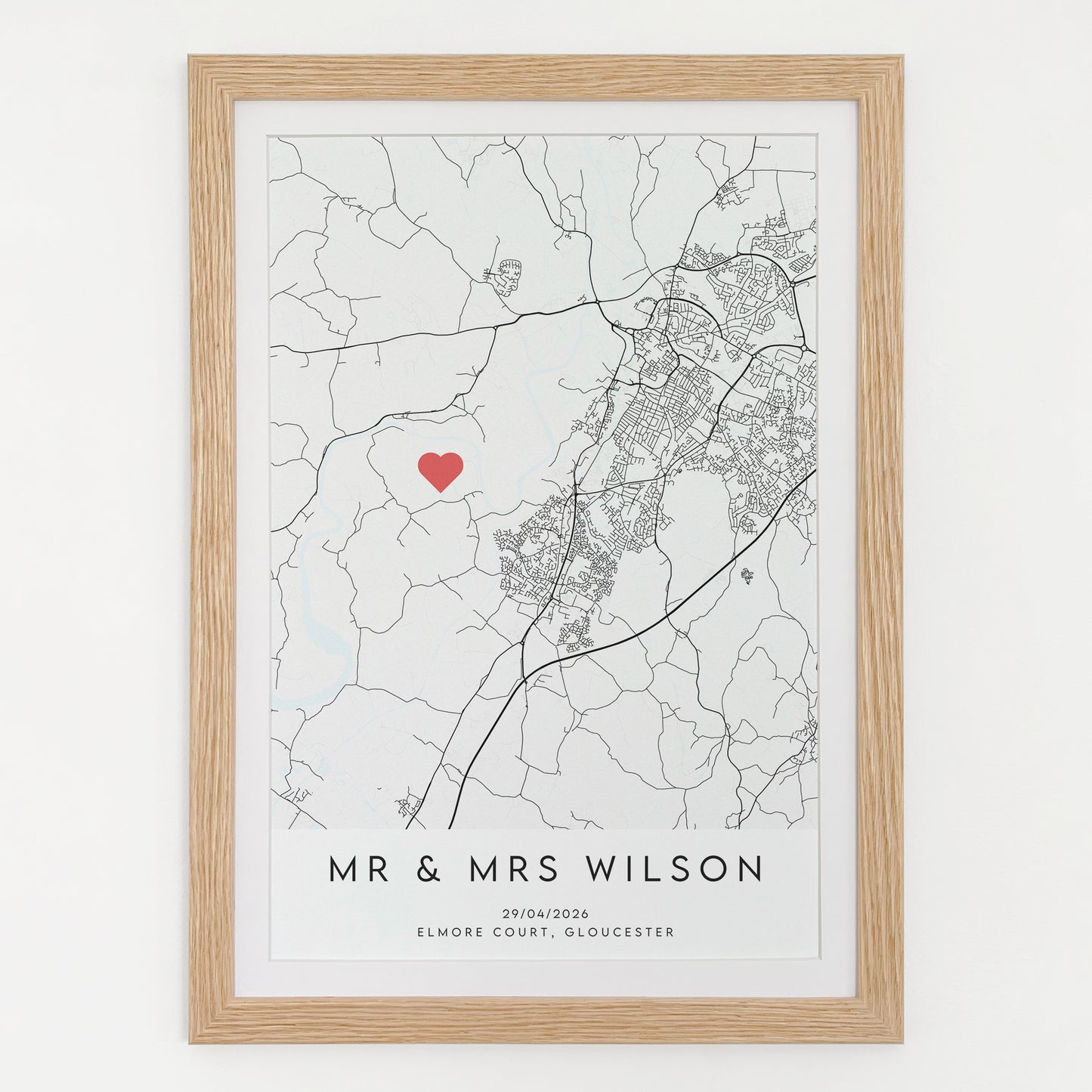 Wedding Venue Map Print