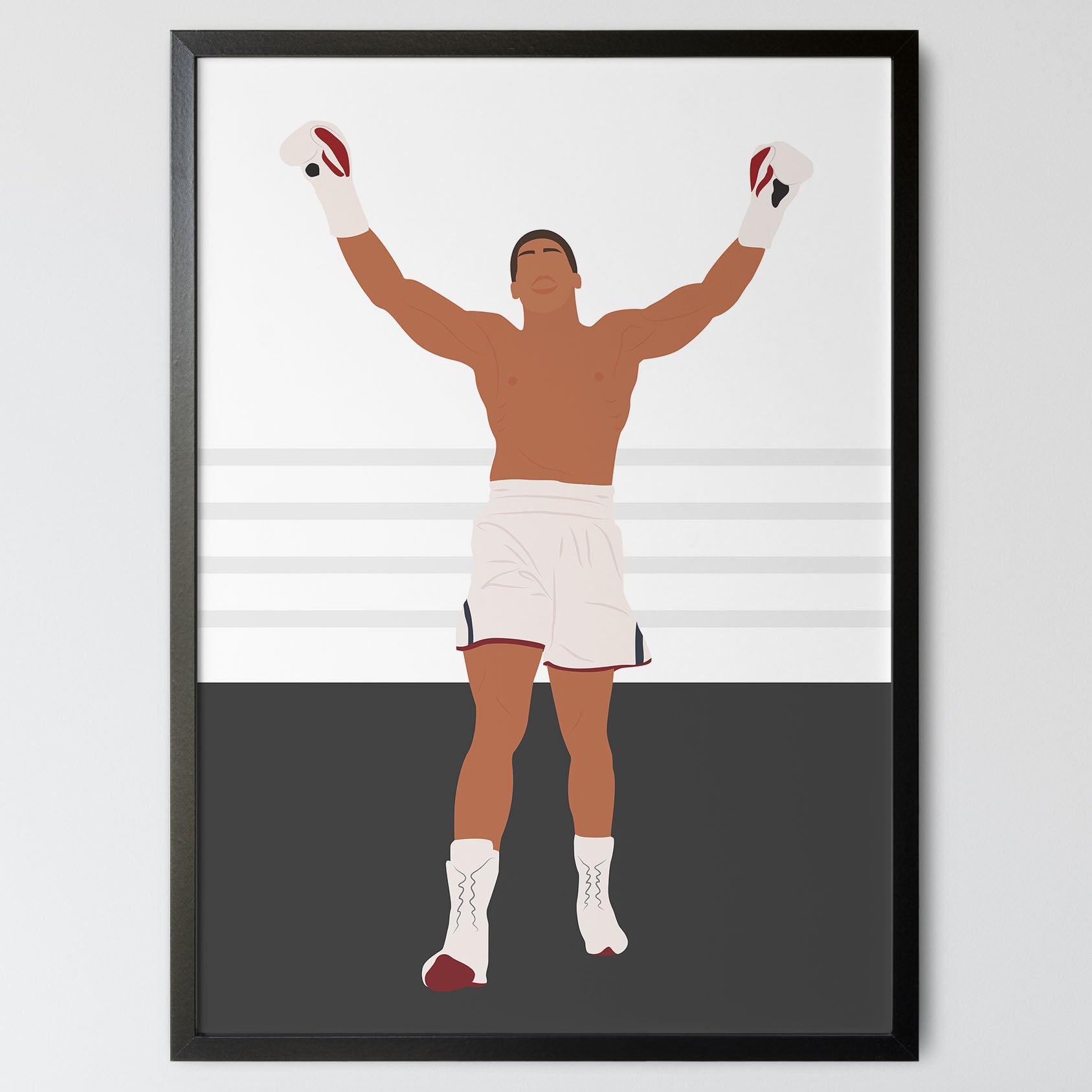 Anthony Joshua Poster – Minimal Wall