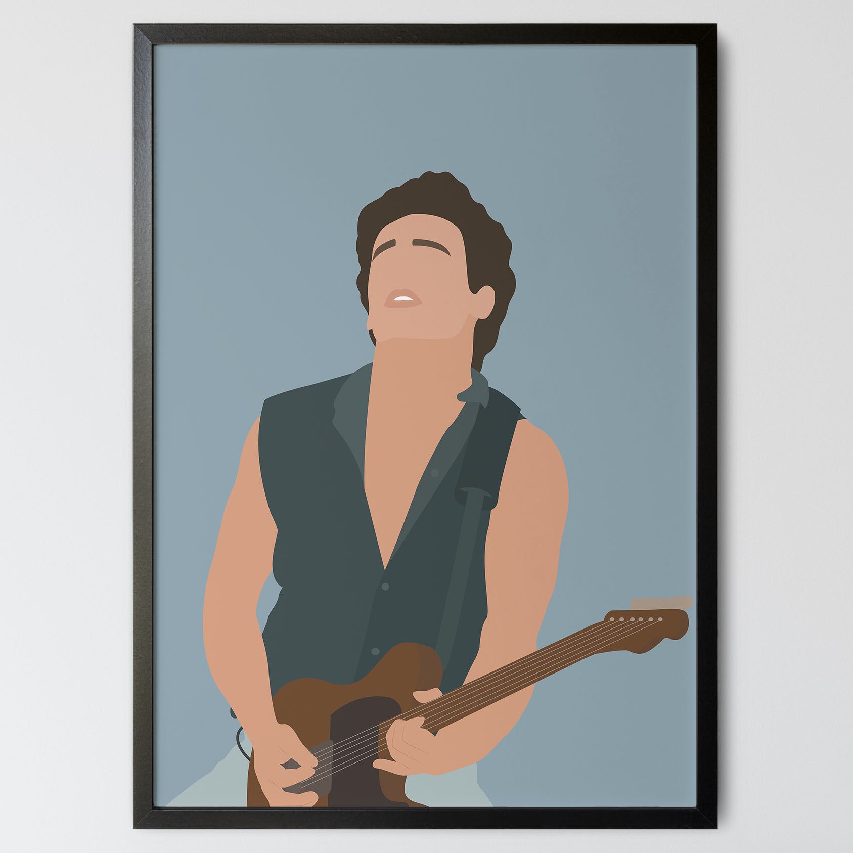 Springsteen Poster Bw Bruce Springsteen Poster – Minimal Wall