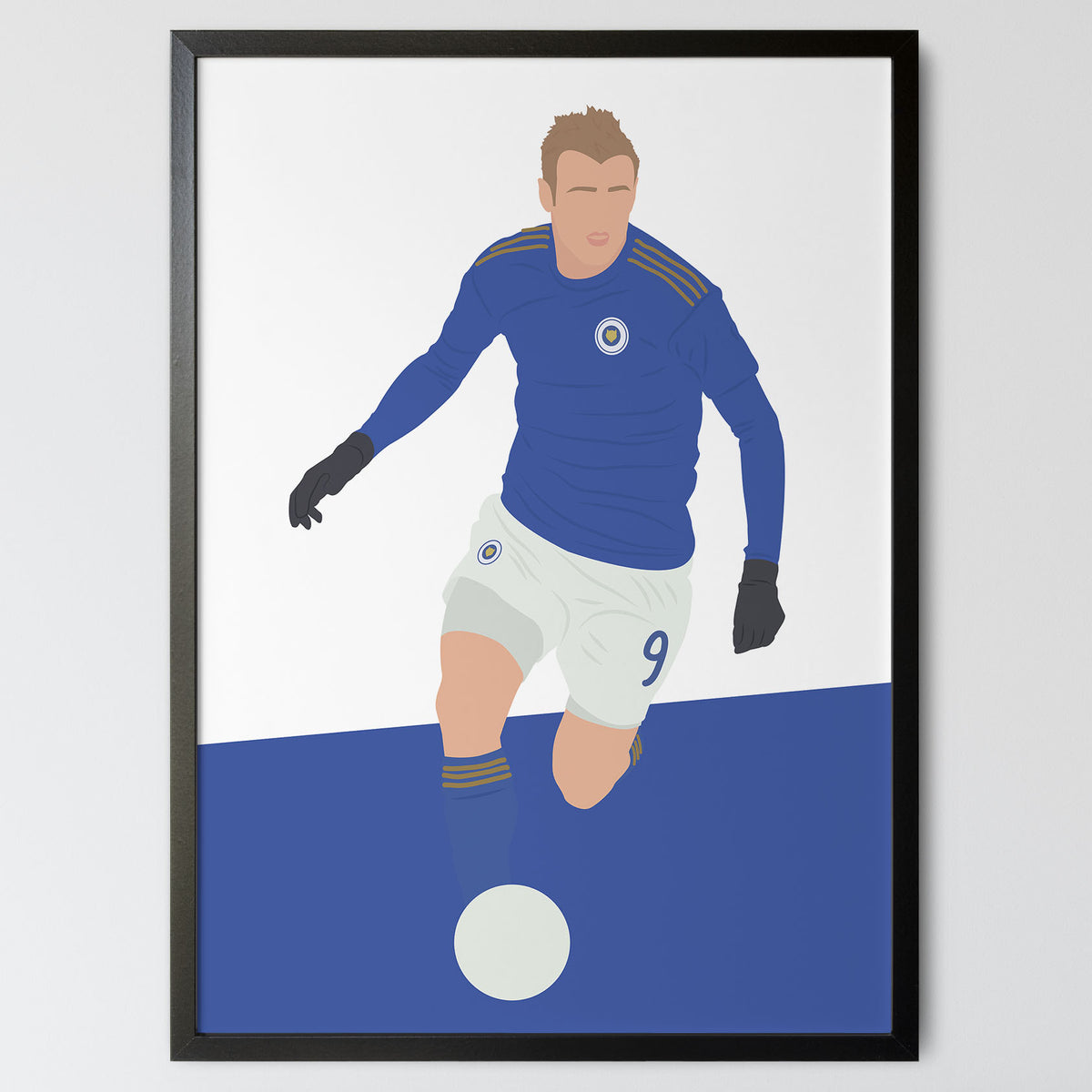 Jamie Vardy - Leicester City Poster – Minimal Wall