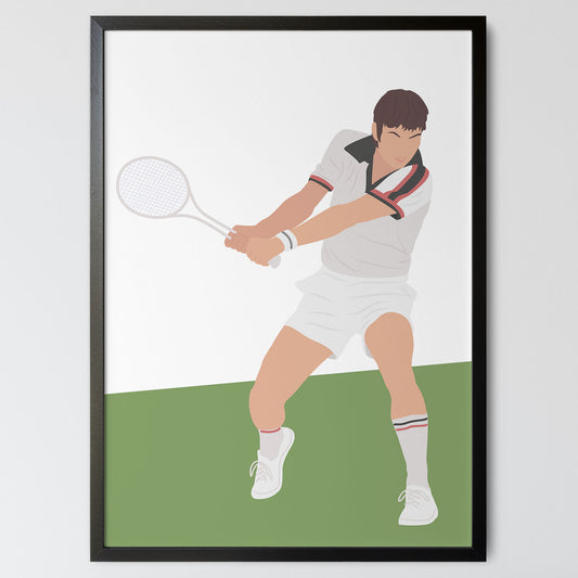 Jimmy Connors Tennis Poster