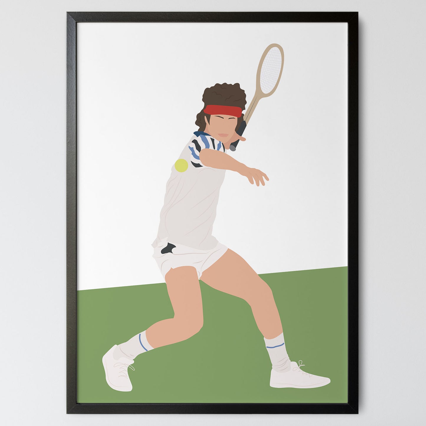 John McEnroe Tennis Poster