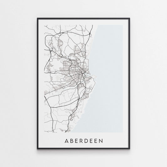 Aberdeen Map Print - Scotland