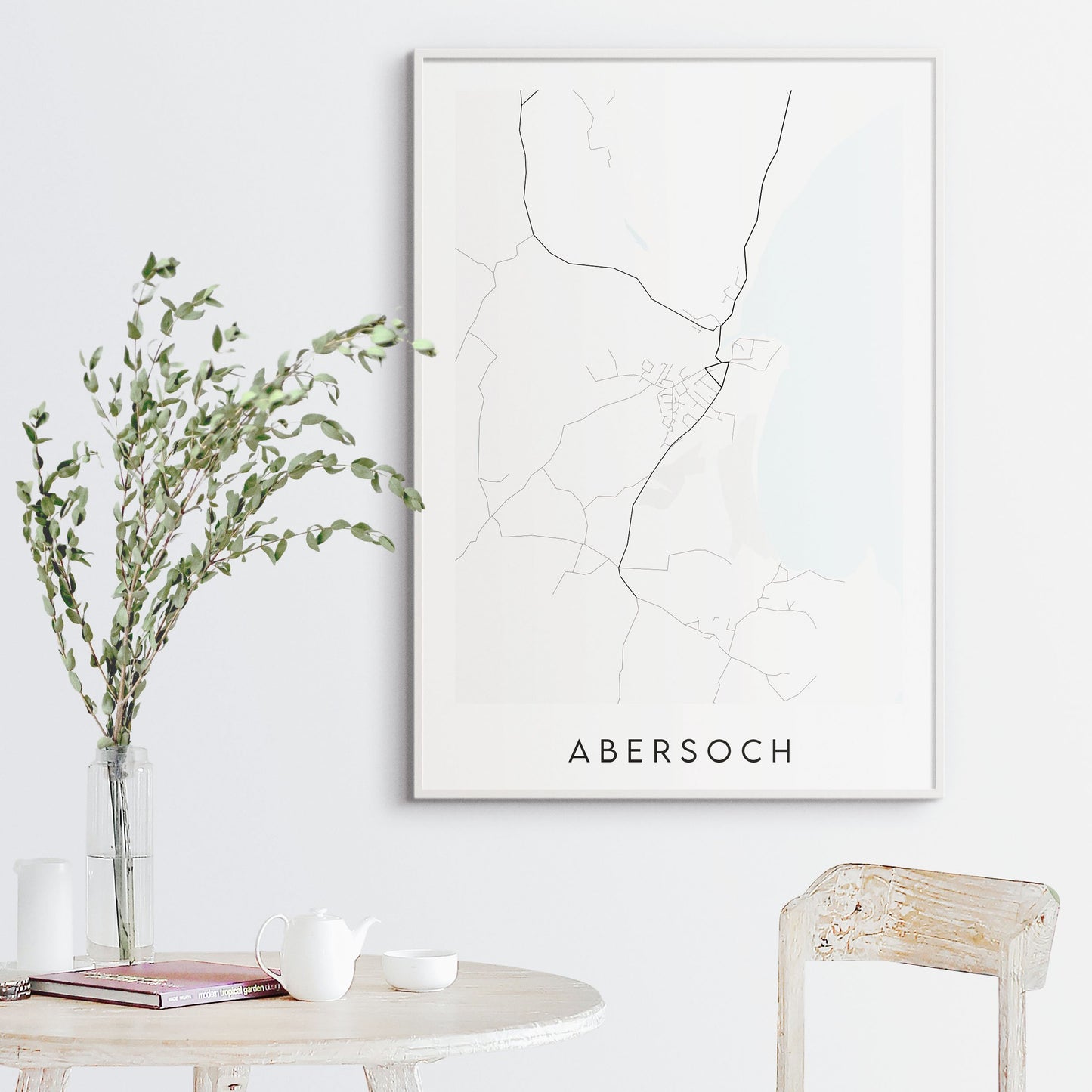 Abersoch Map Print