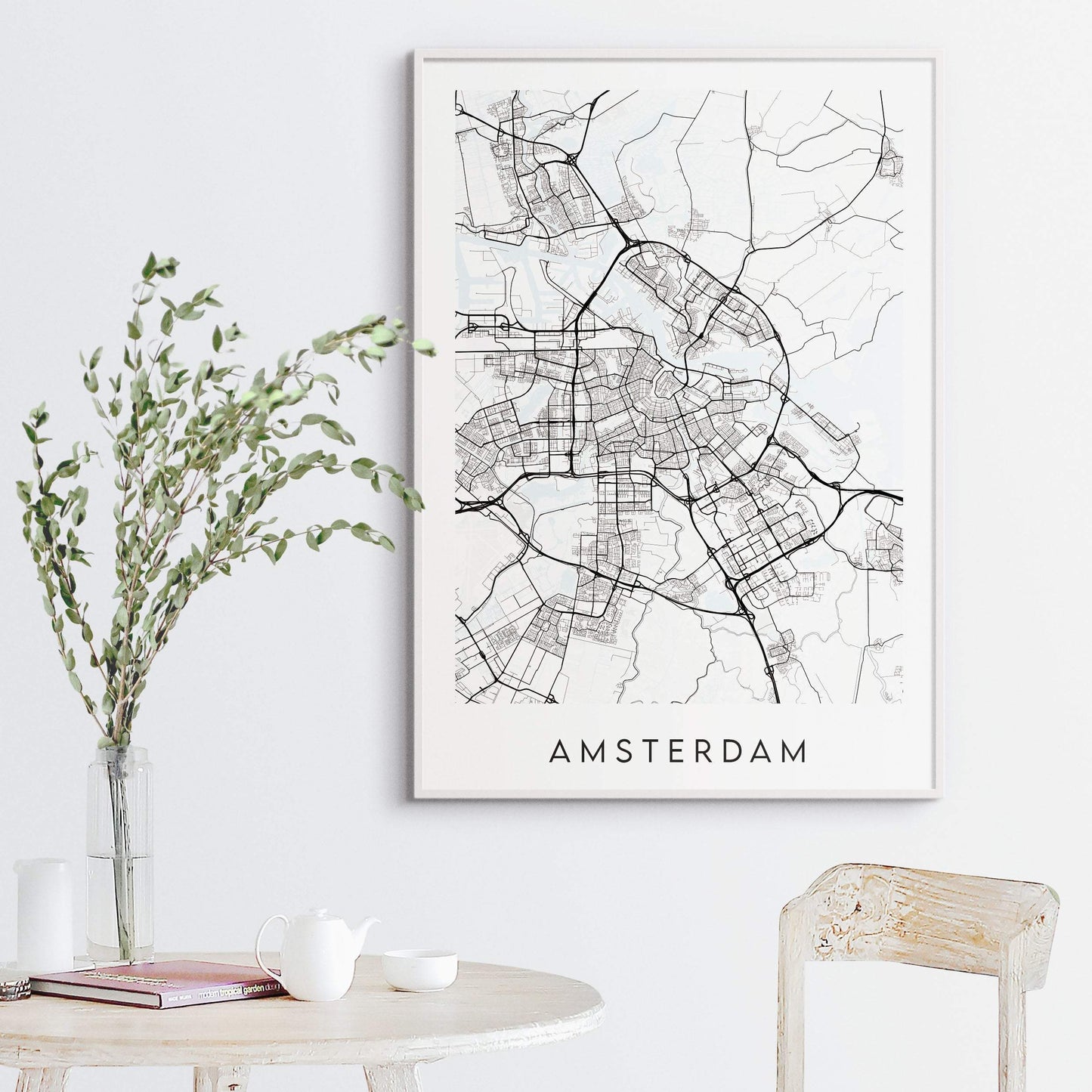 Amsterdam Map Print - Netherlands