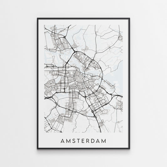 Amsterdam Map Print - Netherlands