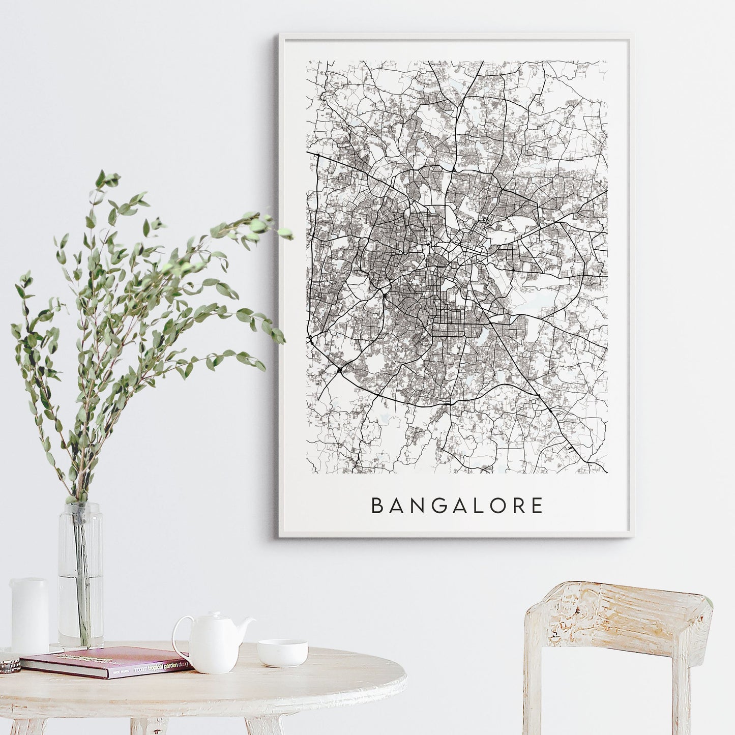 Bangalore Map Print - India