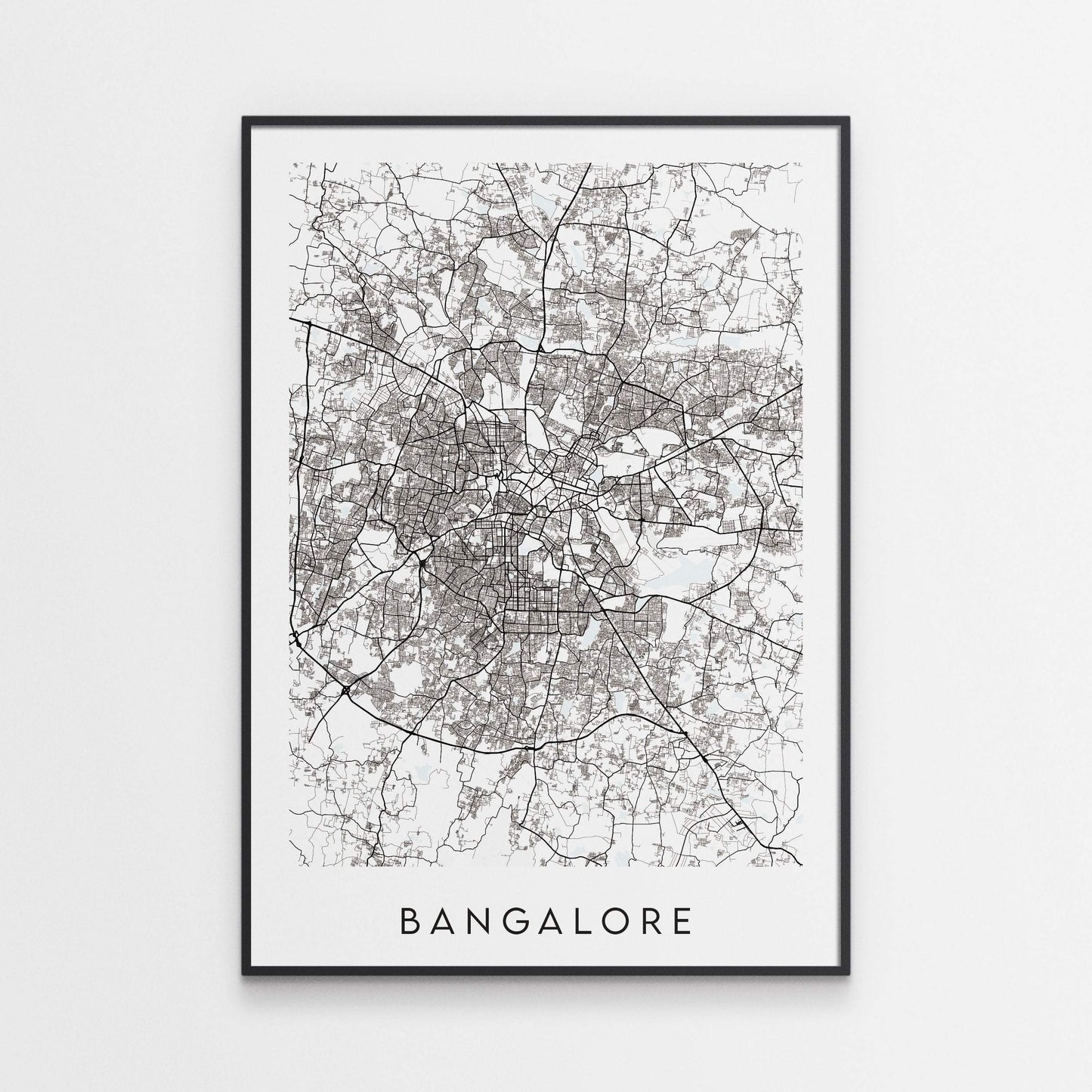 Bangalore Map Print - India