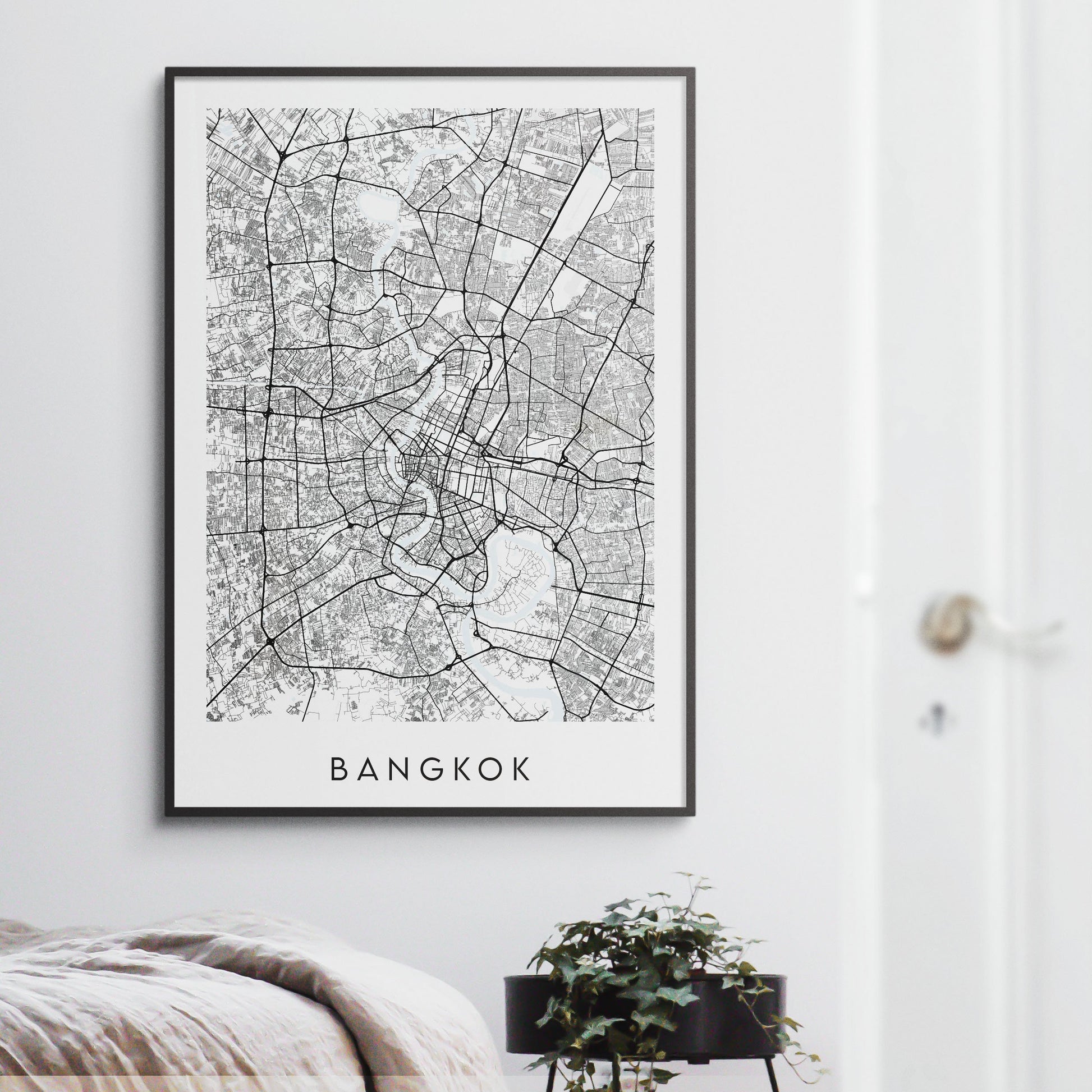 Bangkok Map Print - Thailand