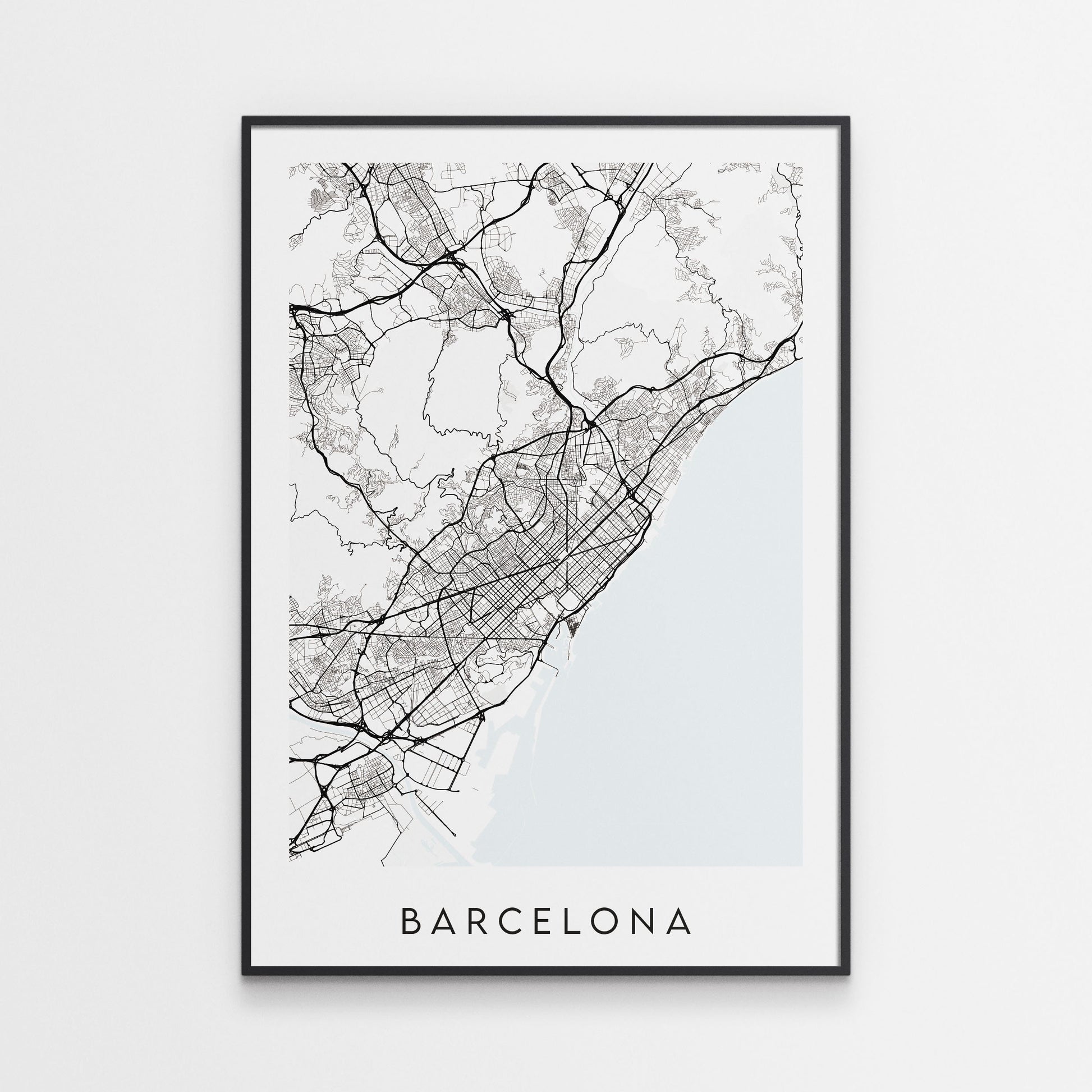 Barcelona Map Print - Spain