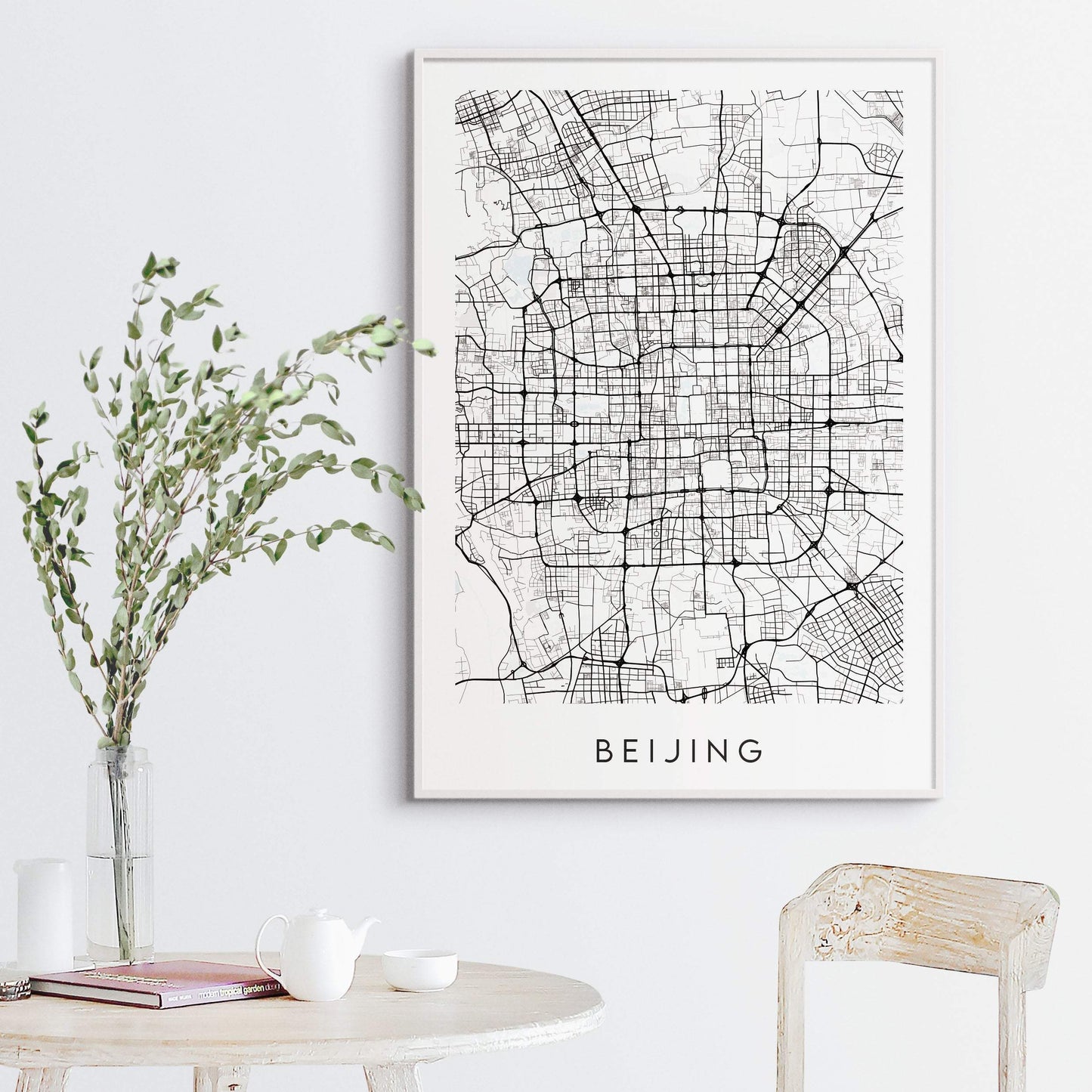 Beijing Map Print - China