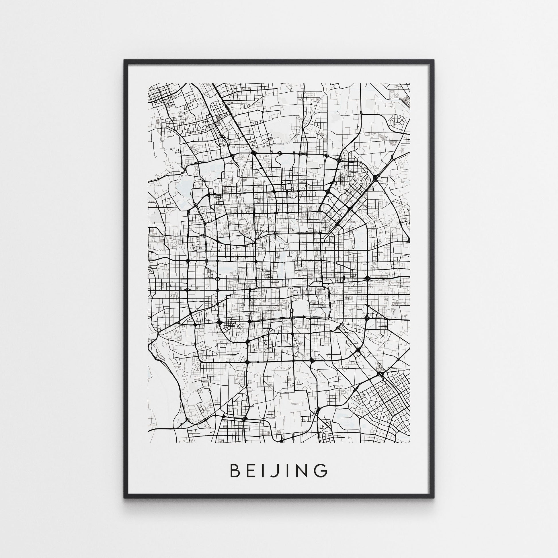 Beijing Map Print - China