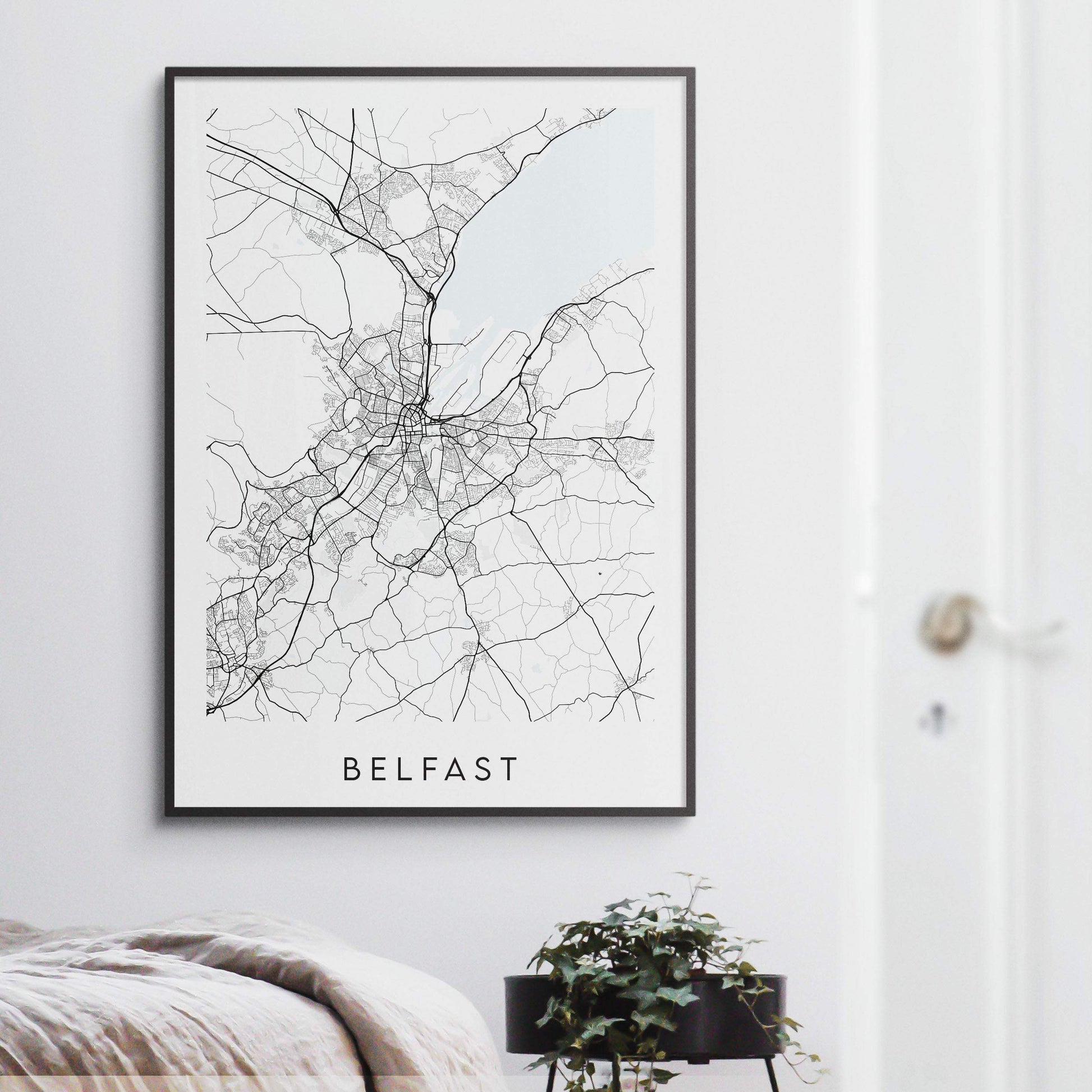 Belfast Map Print - Northern Ireland