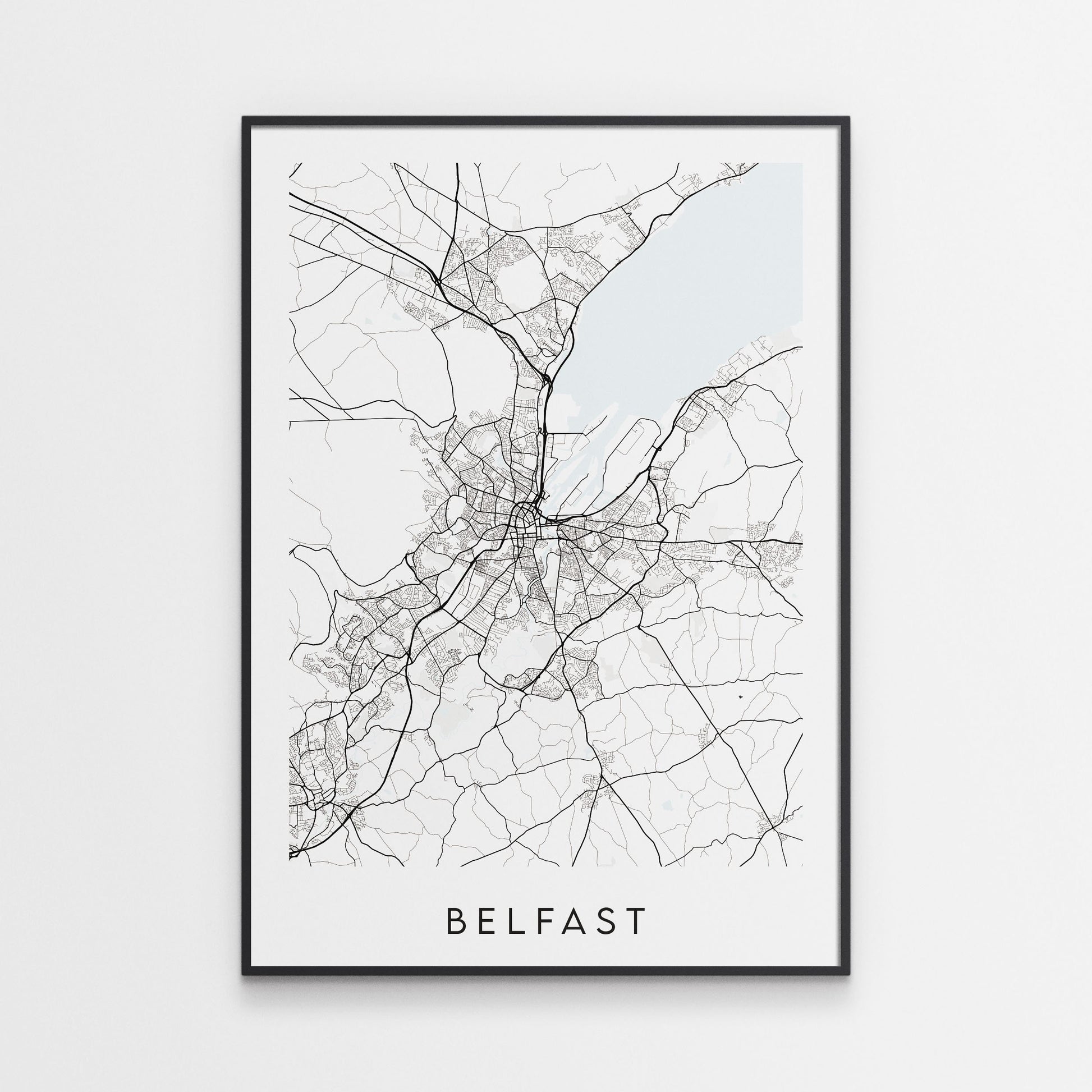 Belfast Map Print - Northern Ireland