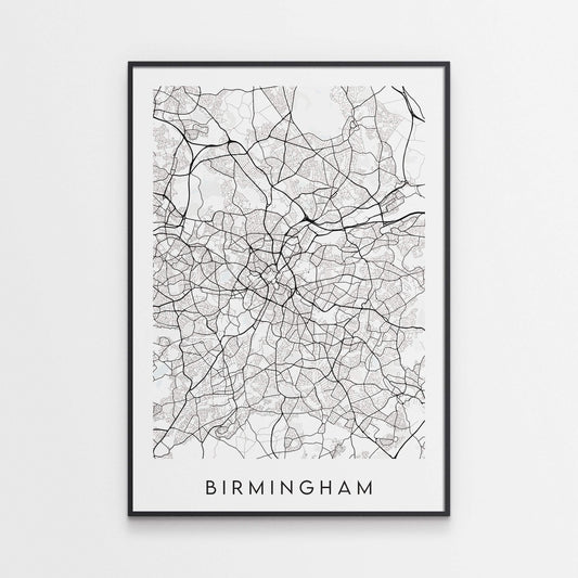Birmingham Map Print