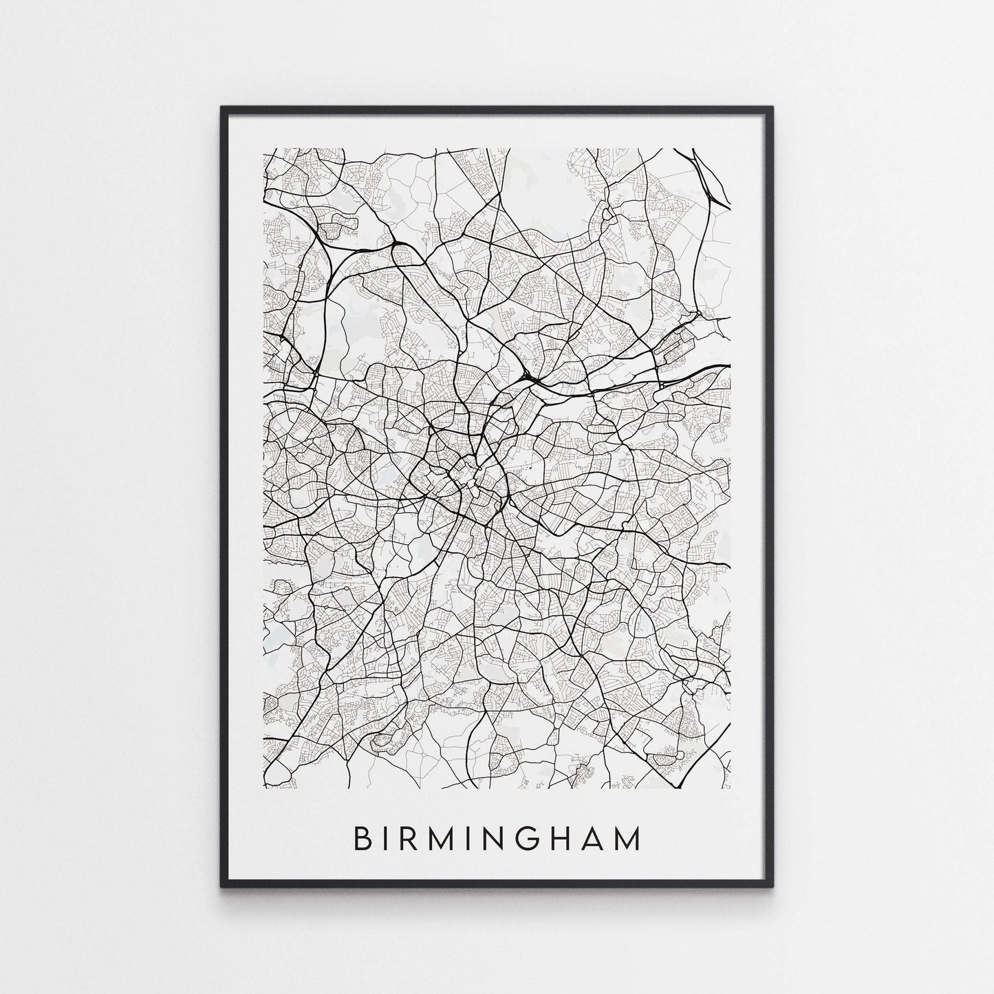 Birmingham Map Print