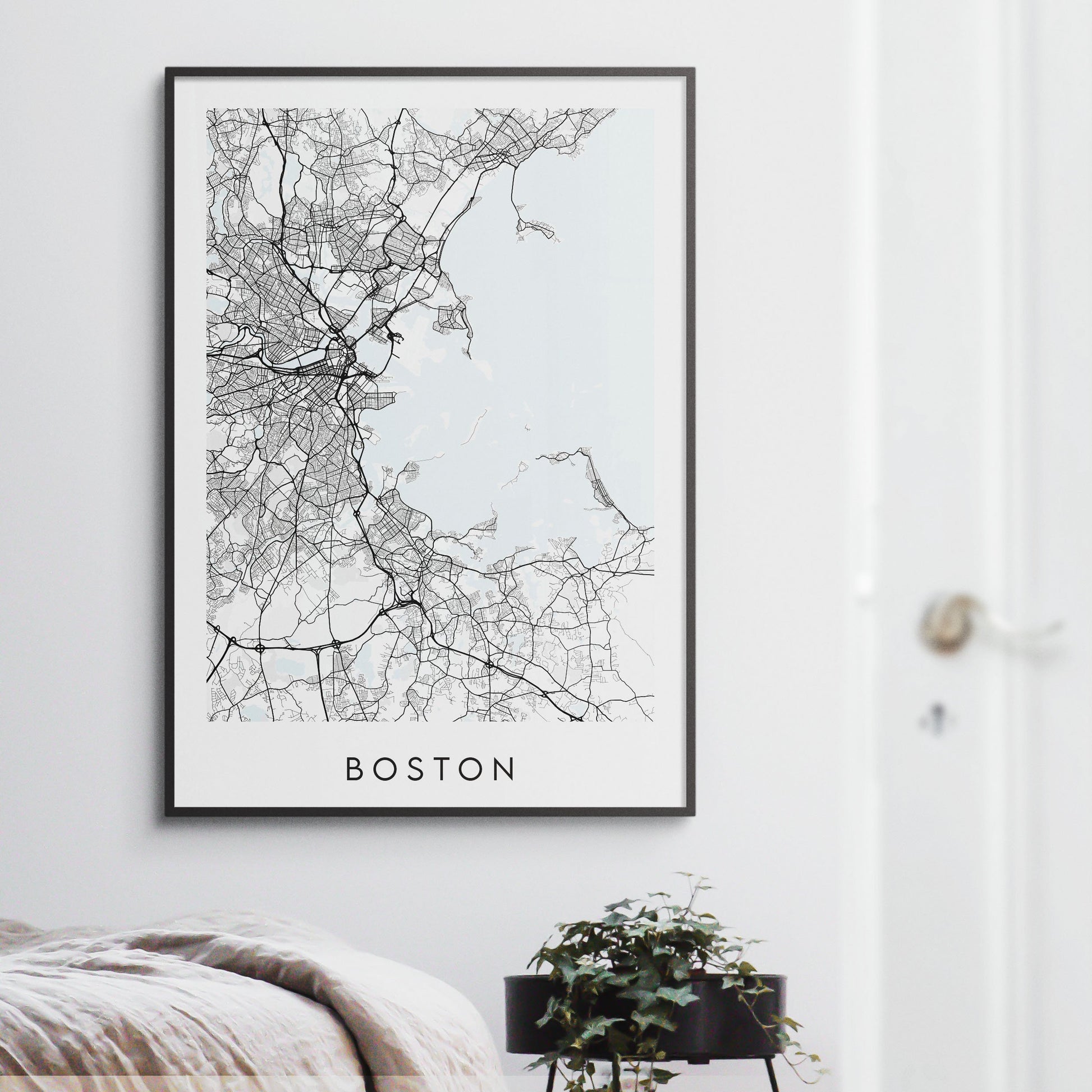 Boston Map Print - Massachusetts USA