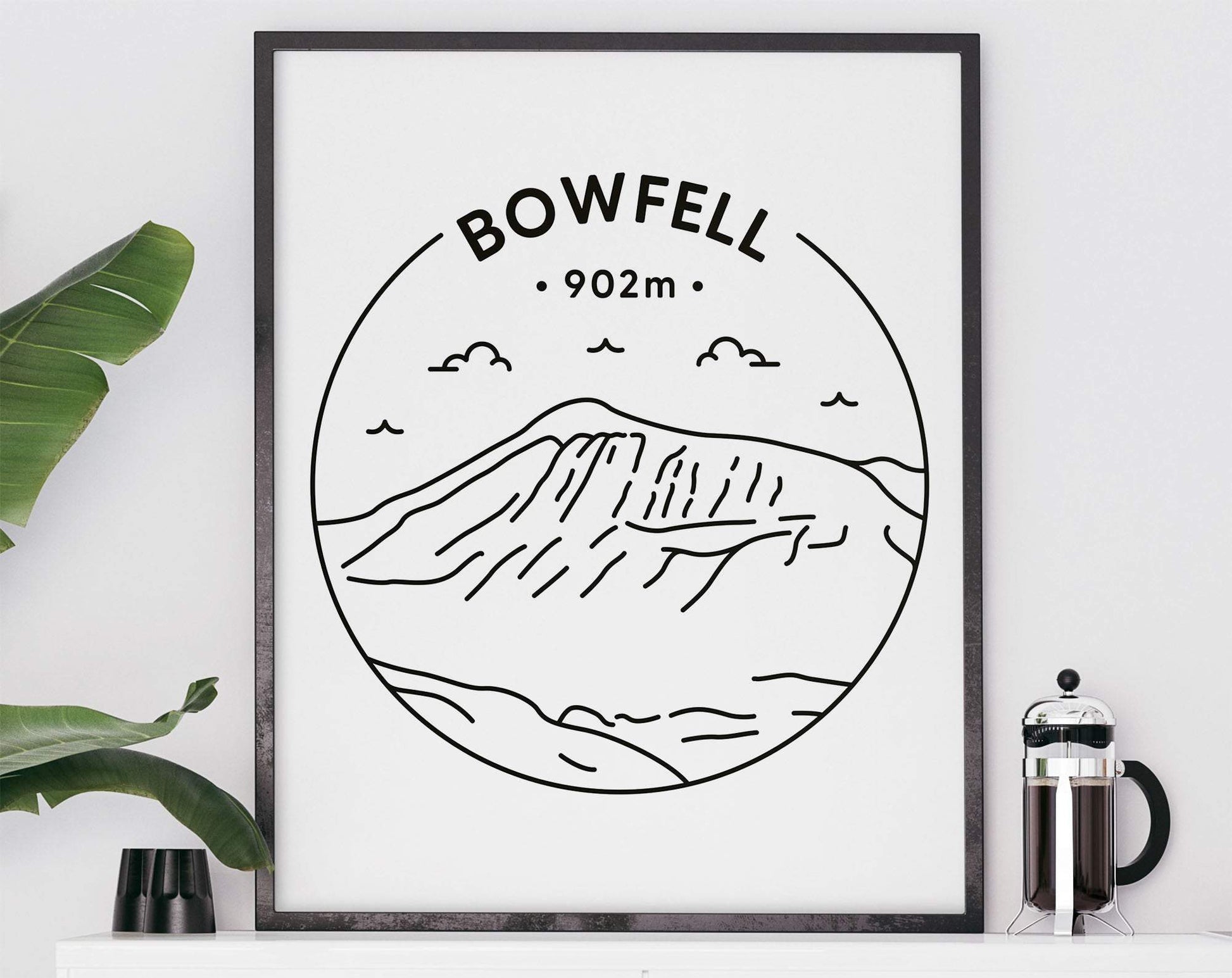 Bowfell Print - Cumbria, Lake District Poster