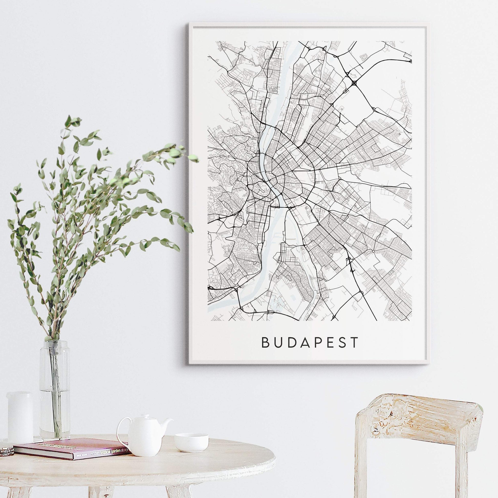 Budapest Map Print - Hungary