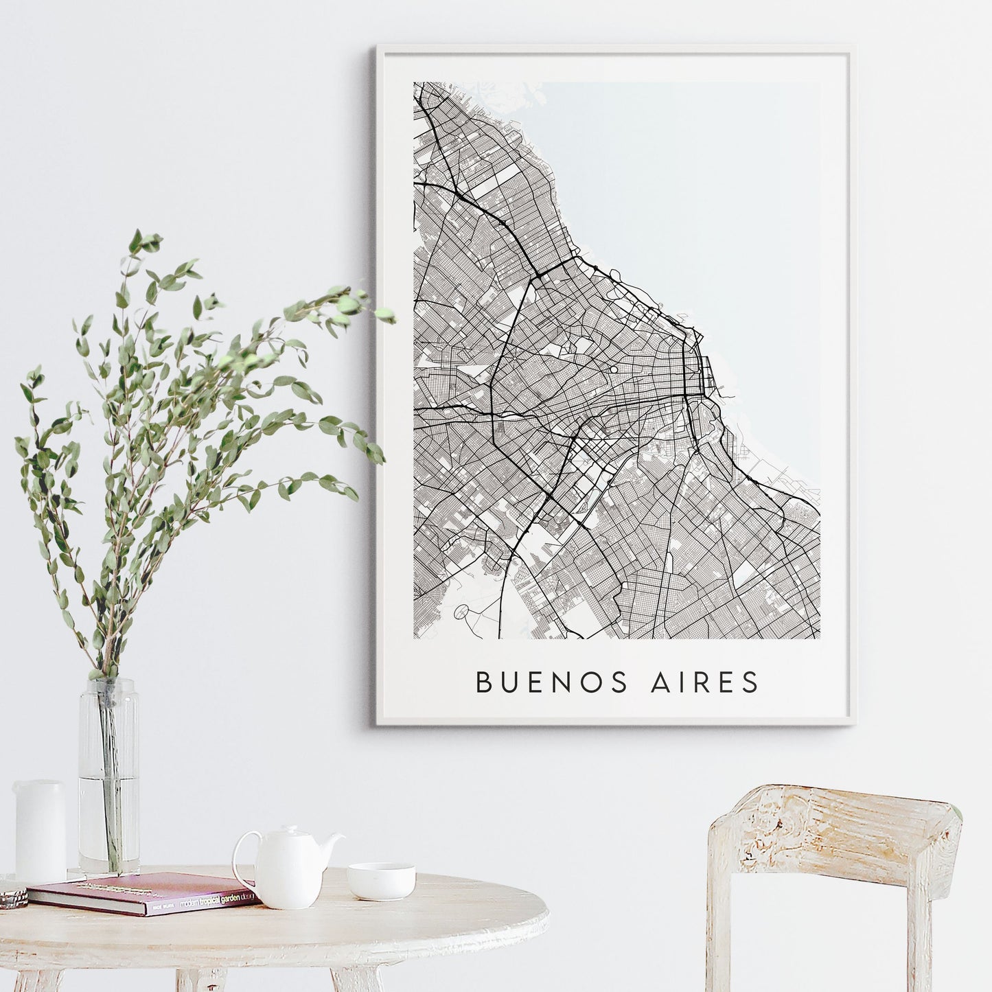 Buenos Aires Map Print - Argentina