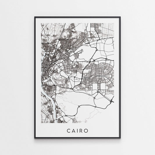 Cairo Map Print - Egypt