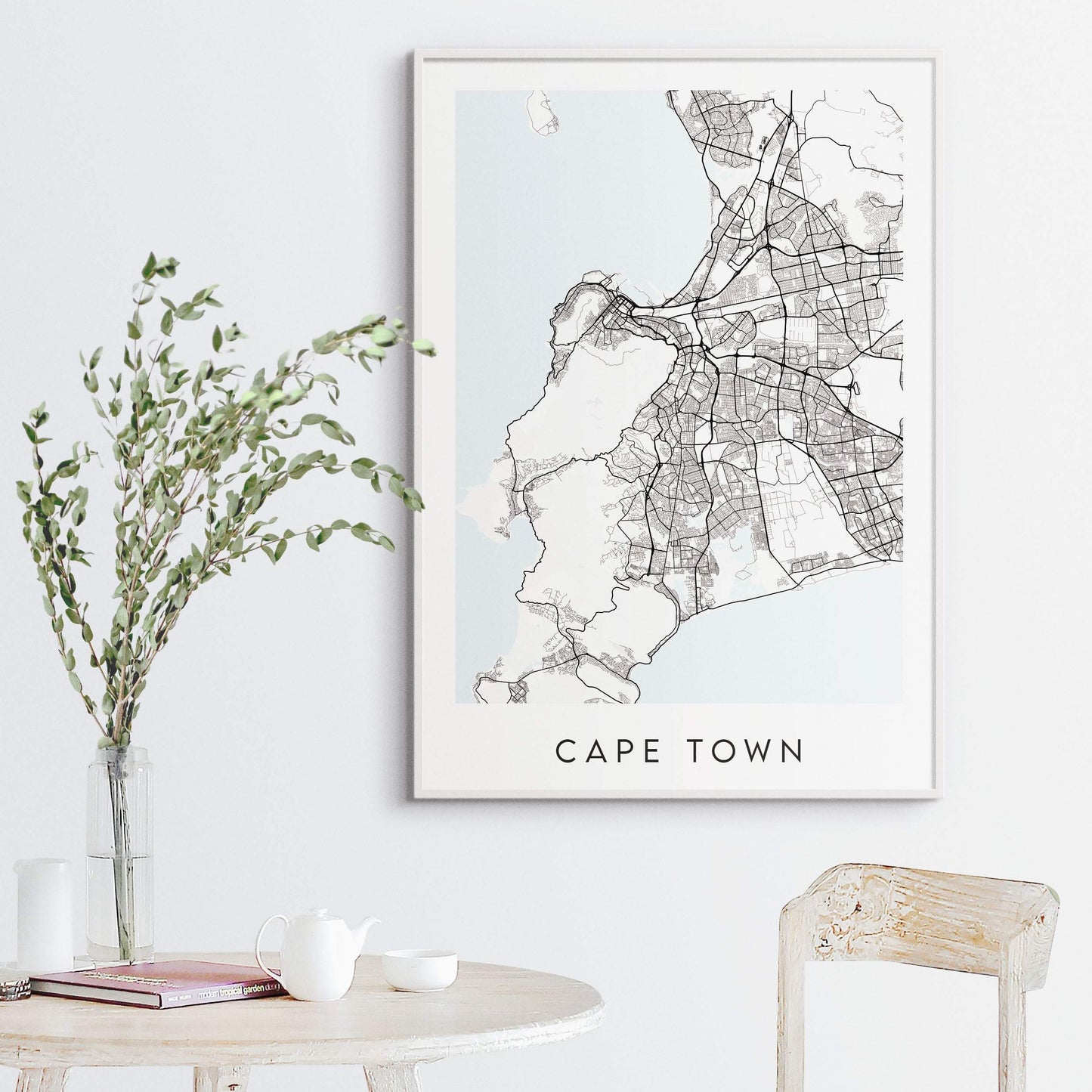 Cape Town Map Print - South Africa