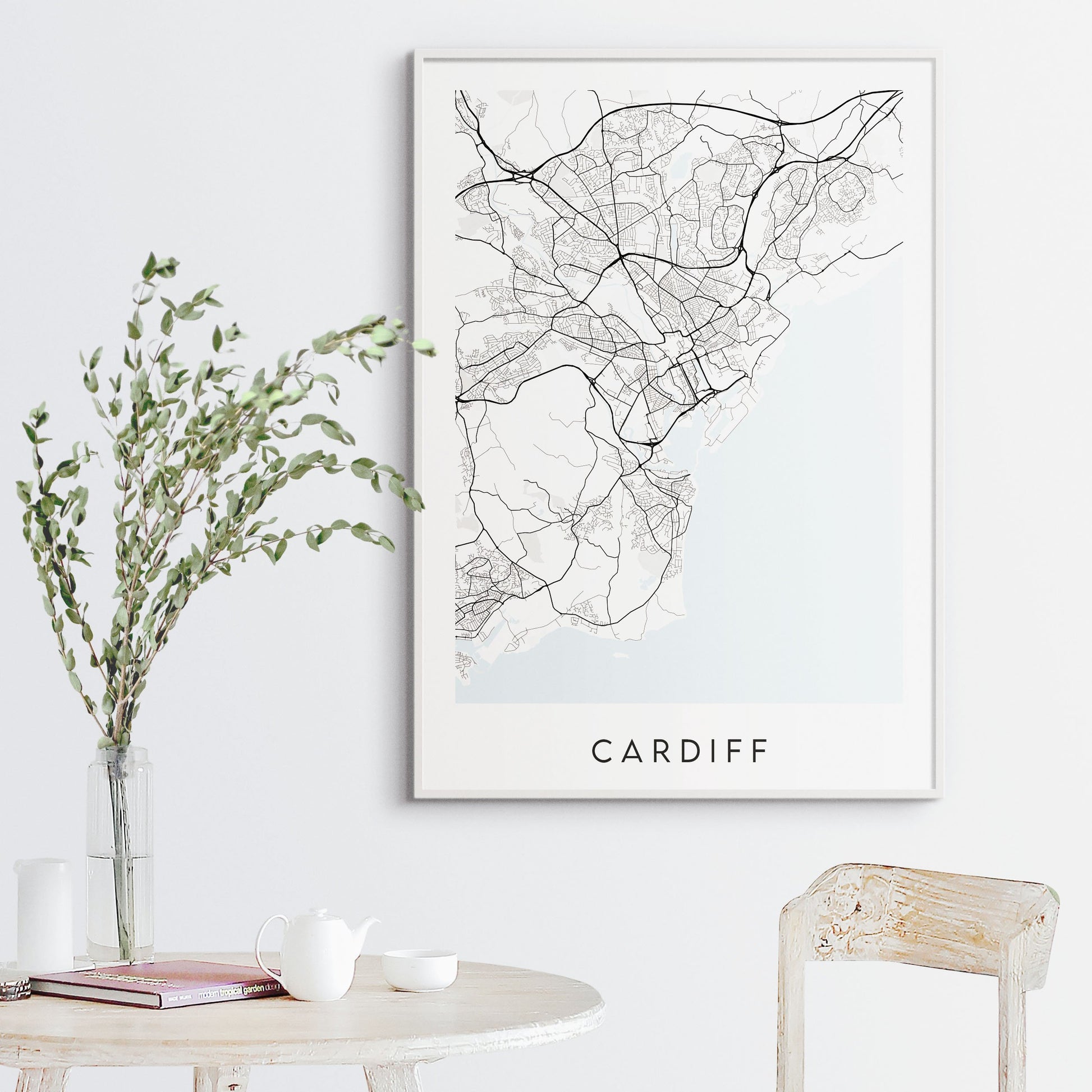 Cardiff Map Print - Wales